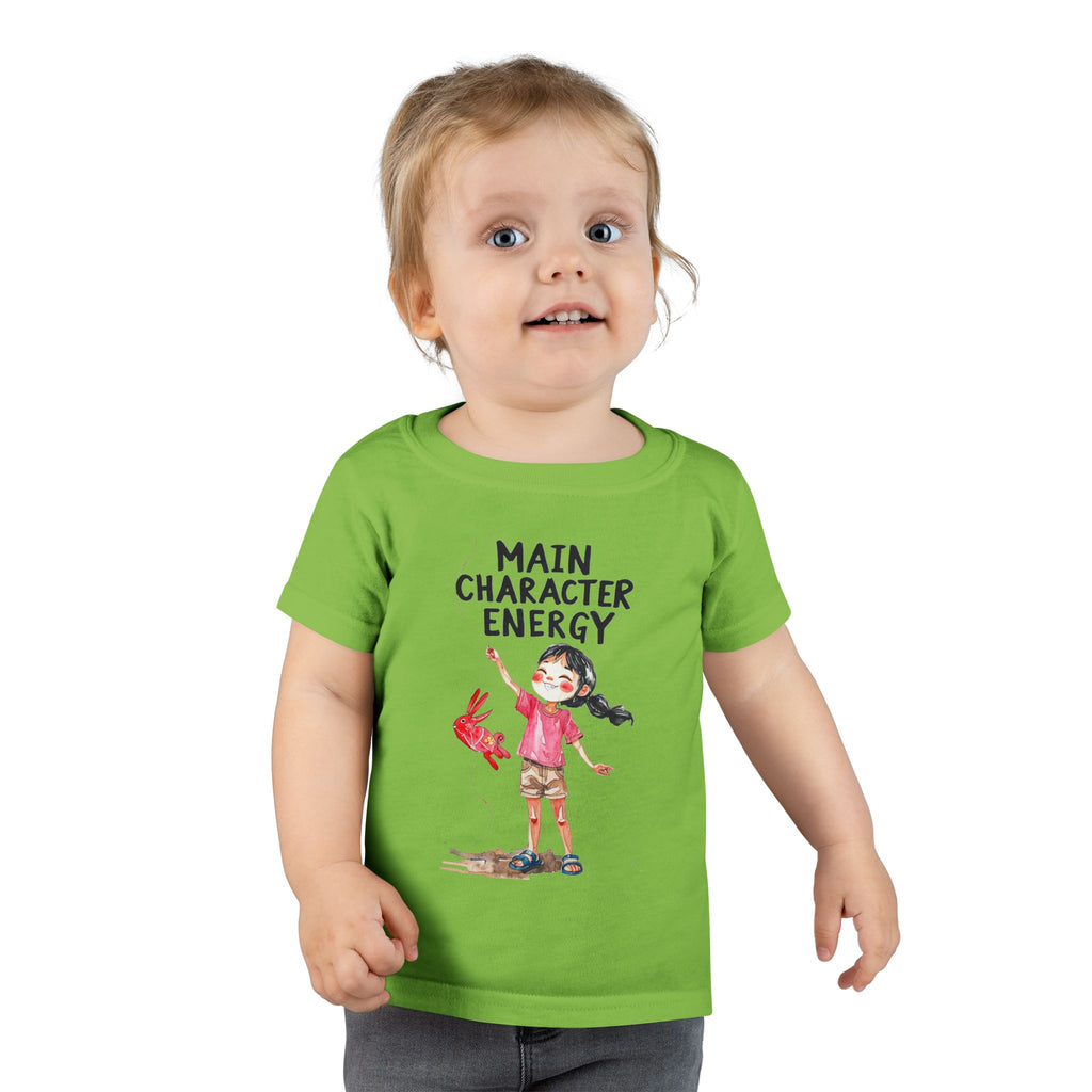 Main Character Energy Toddler T-Shirt, Playful Kids Tee, Birthday Gift, Children's Apparel, Cute Graphic Shirt