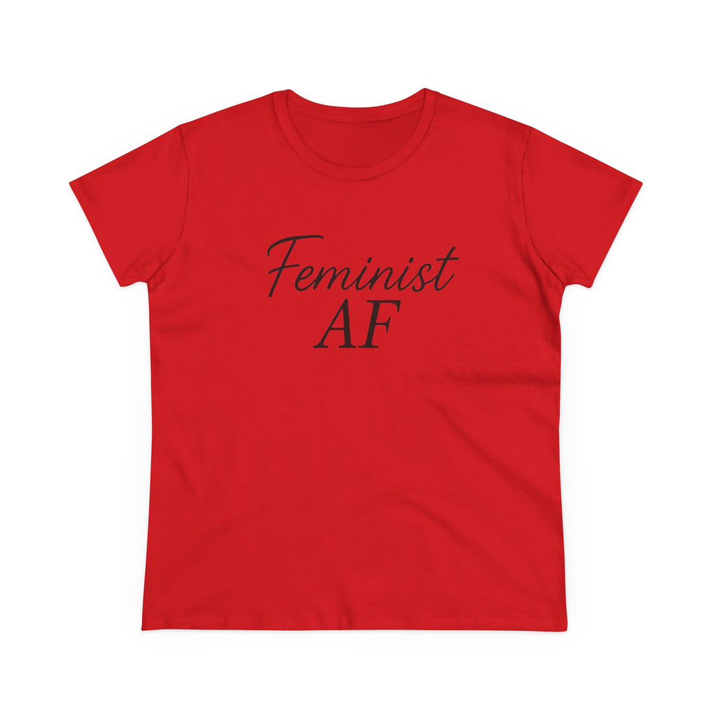 Feminist AF Tee, Protest Shirt, Empowerment Top, Activist Clothing, Women's Rights Apparel, Midweight Cotton Tshirt