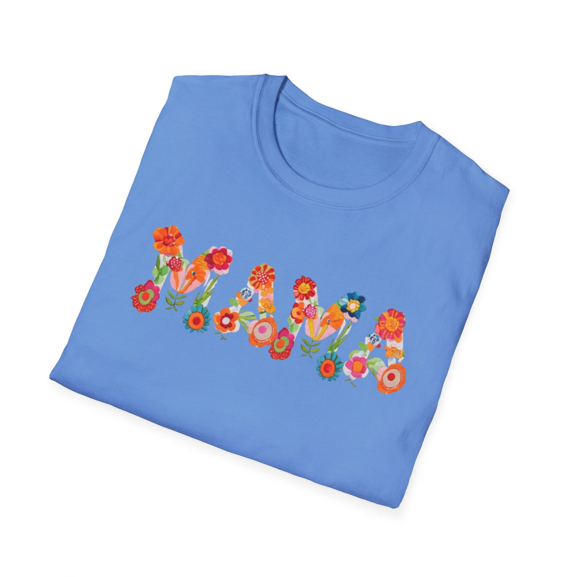 Floral Mama T-Shirt, Mother's Gift, Unisex Tee, Spring Fashion, Handmade Shirt, Gift for Mom, Cute Floral Tee new mom gift