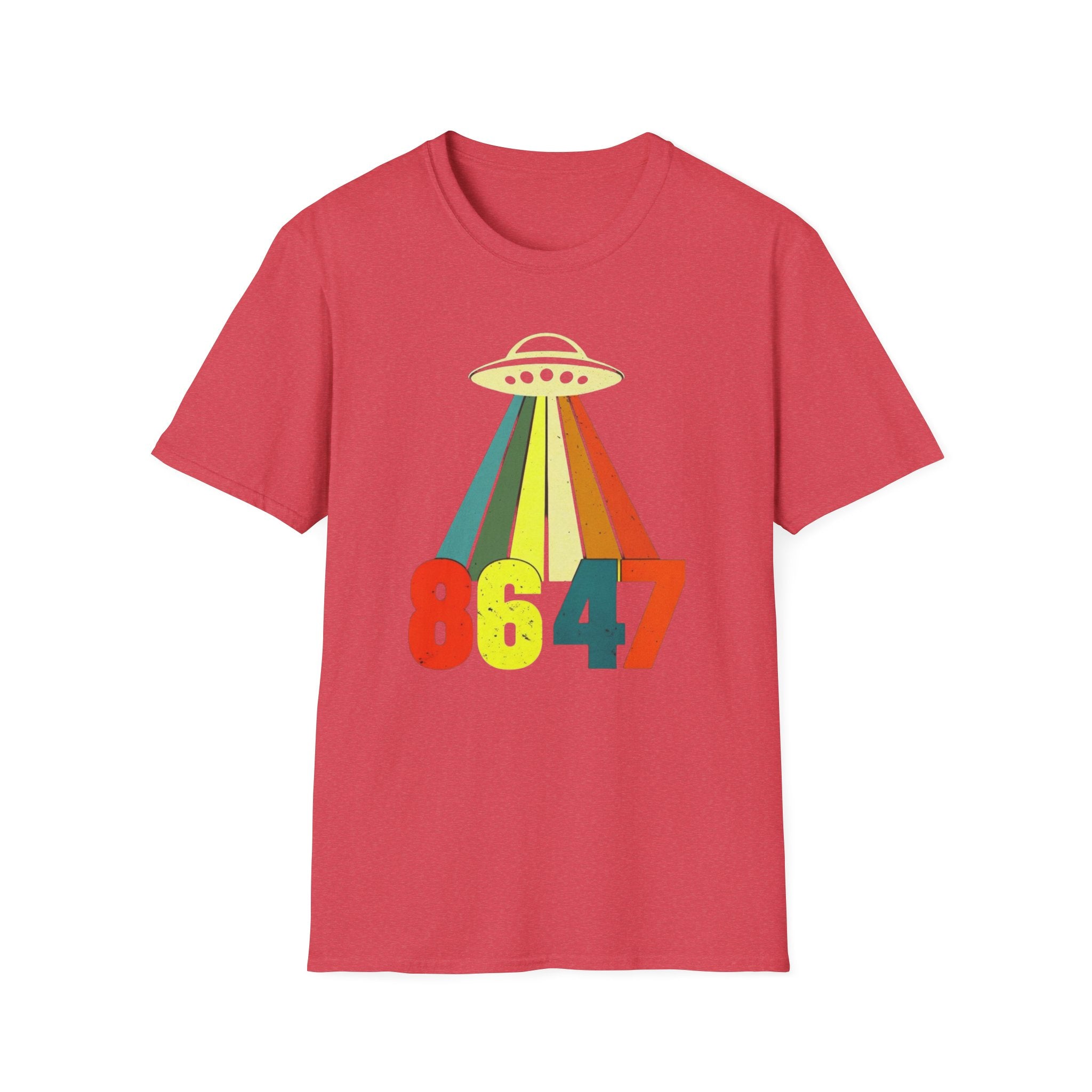 UFO Alien Anti Trump Protest Softstyle T-Shirt, Political Activist Tee, Social Justice Shirt, Protester Gift, Activism Apparel