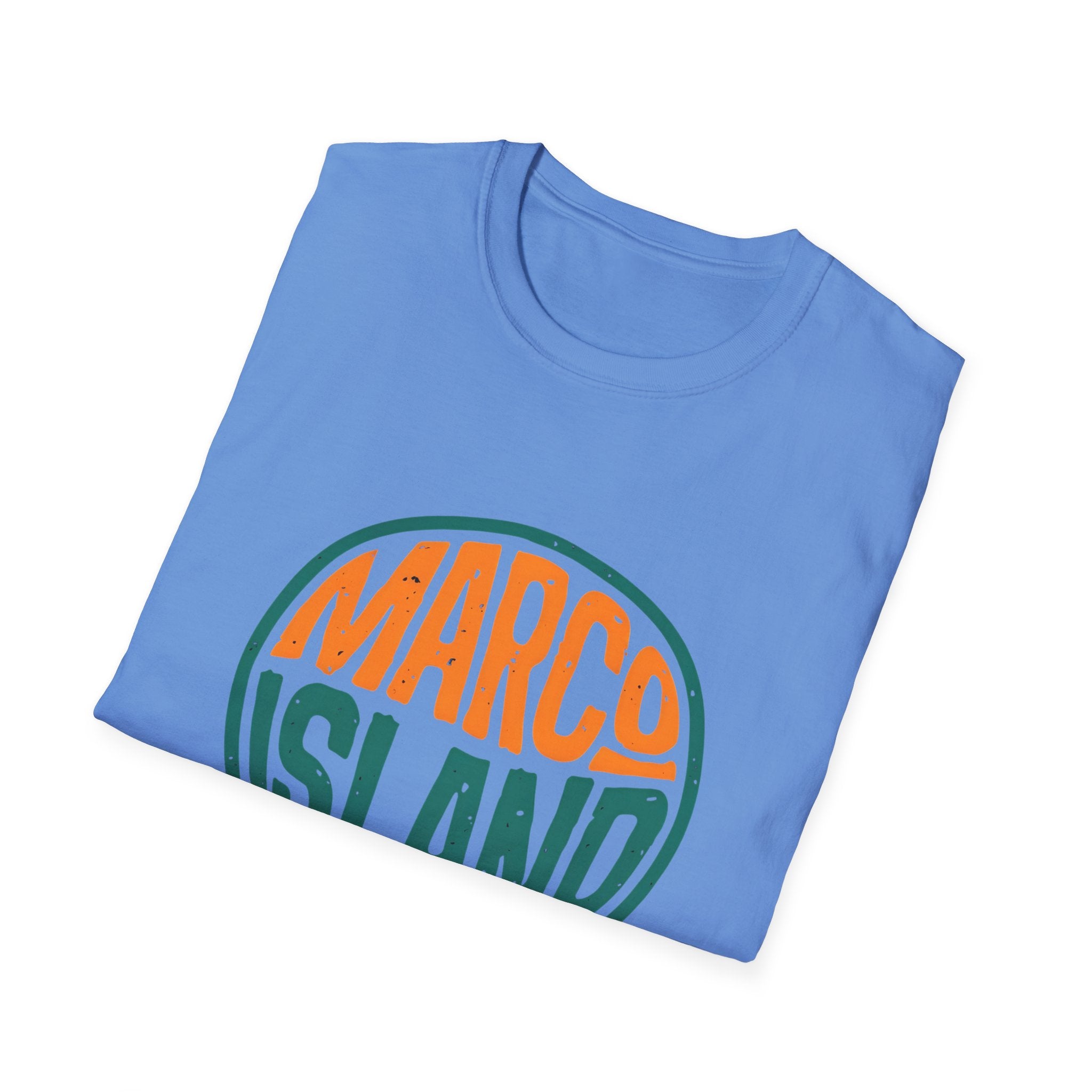 Marco Island Florida Unisex Softstyle T-Shirt - Beach Vacation Tee, Travel Souvenir Top, Coastal Graphic Shirt, Summer Holiday Apparel,