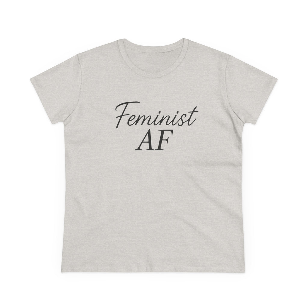 Feminist AF Tee, Protest Shirt, Empowerment Top, Activist Clothing, Women's Rights Apparel, Midweight Cotton Tshirt
