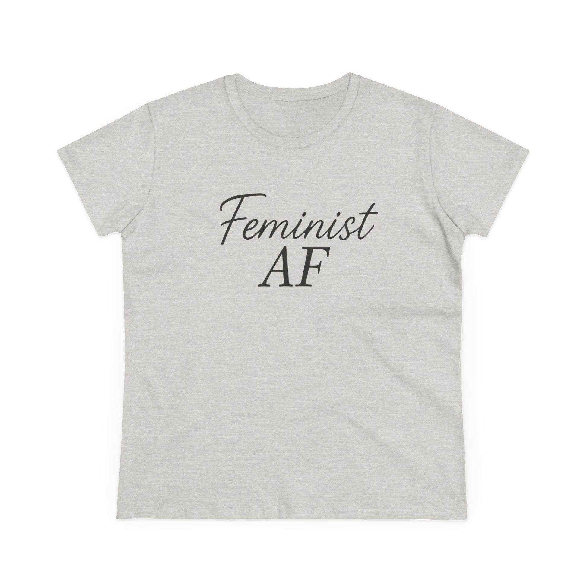 Feminist AF Tee, Protest Shirt, Empowerment Top, Activist Clothing, Women's Rights Apparel, Midweight Cotton Tshirt