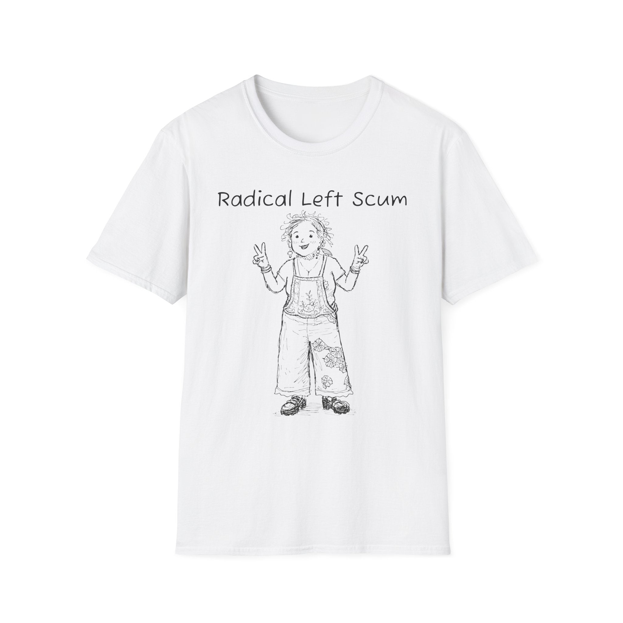 Radical Left Scum T-Shirt — Provocative Political Graphic Tee Anti Trump Streetwear