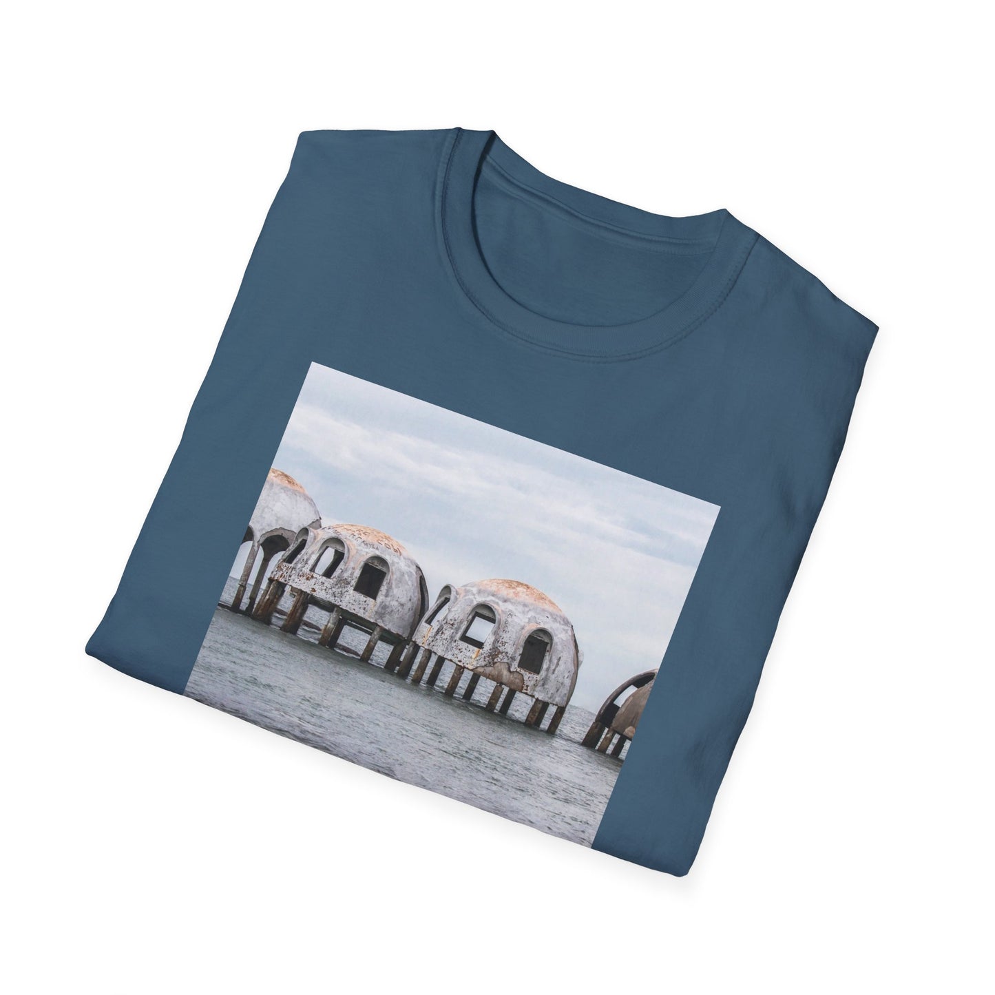 Cape Romano Dome Houses Marco Island Unisex Softstyle T-Shirt, Florida Vacation Beach Tee, Graphic Tee, Coastal Gift, Travel Shirt