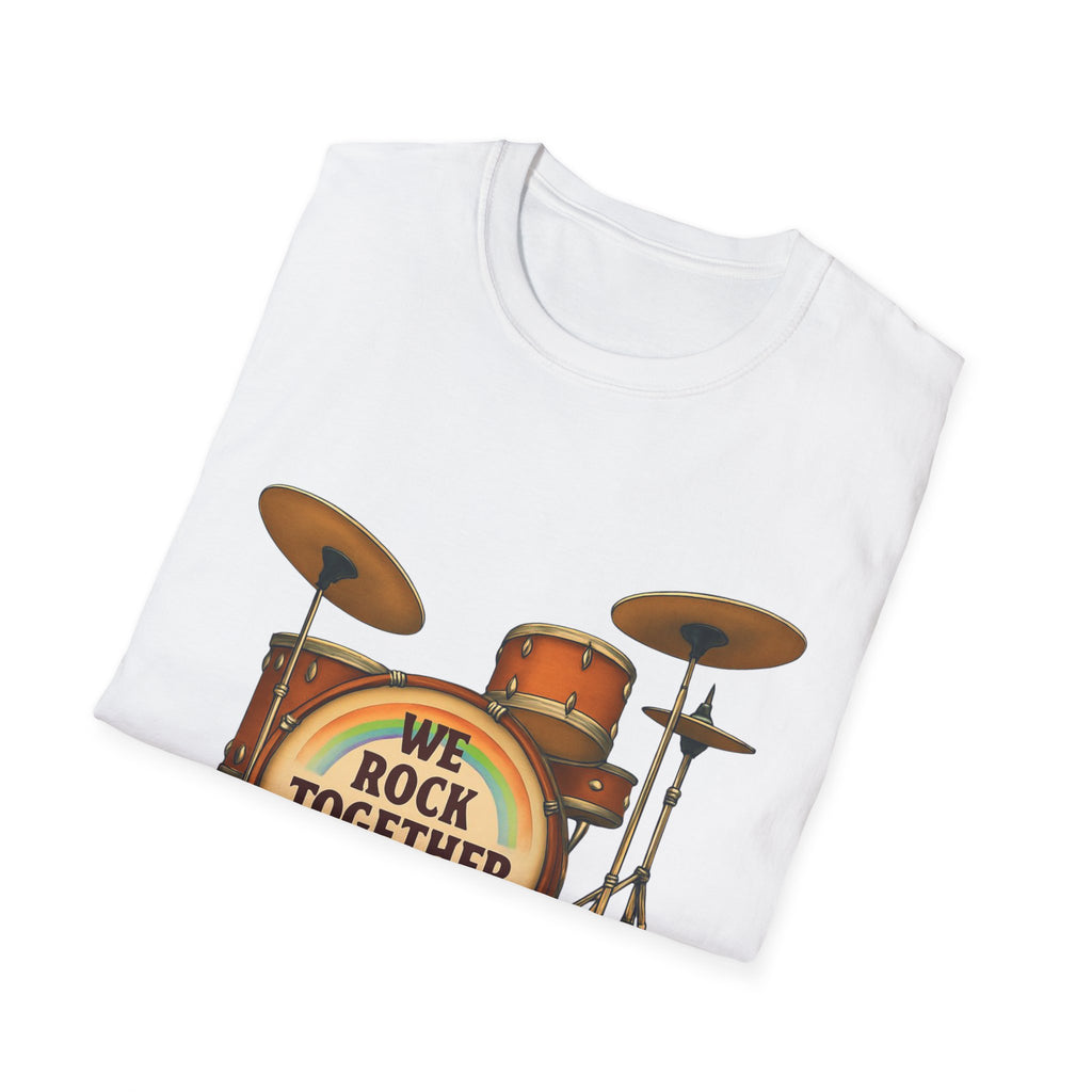 We rock together Equal Rights Political Unisex Tee, LGBTQ Pride Shirt, Protest Rainbow Tee, Liberal Activist Shirt LGBTQ Rights Advocate Top