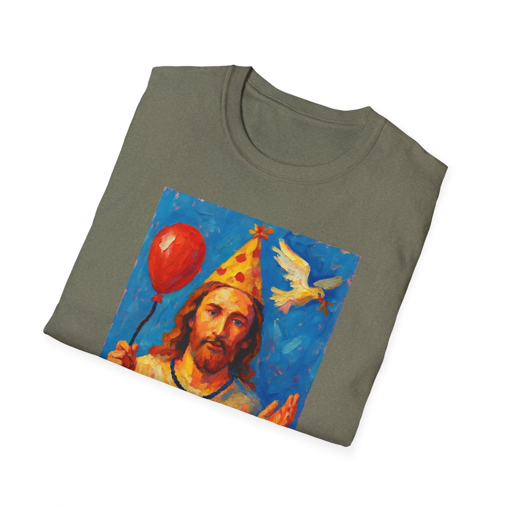 Vintage Religious Icon Birthday Boy T-Shirt Go Jesus, it’s your birthday!