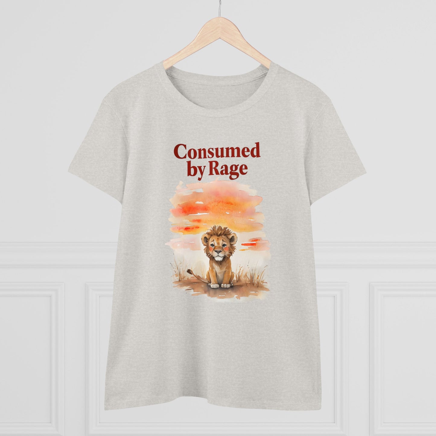 Consumed by Rage Design Graphic Tee - Women's Midweight Cotton Tee -