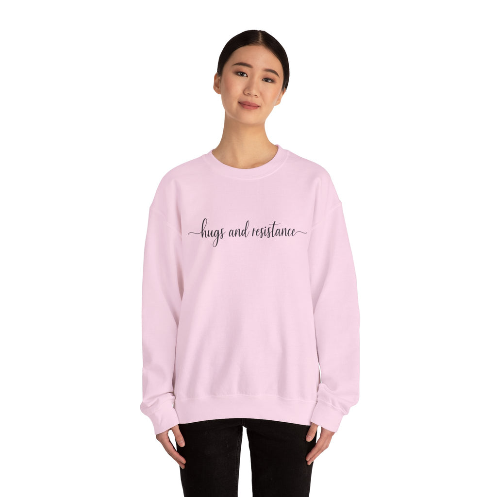 Hugs and resistance, cozy Protest Resistance Crewneck Sweatshirt