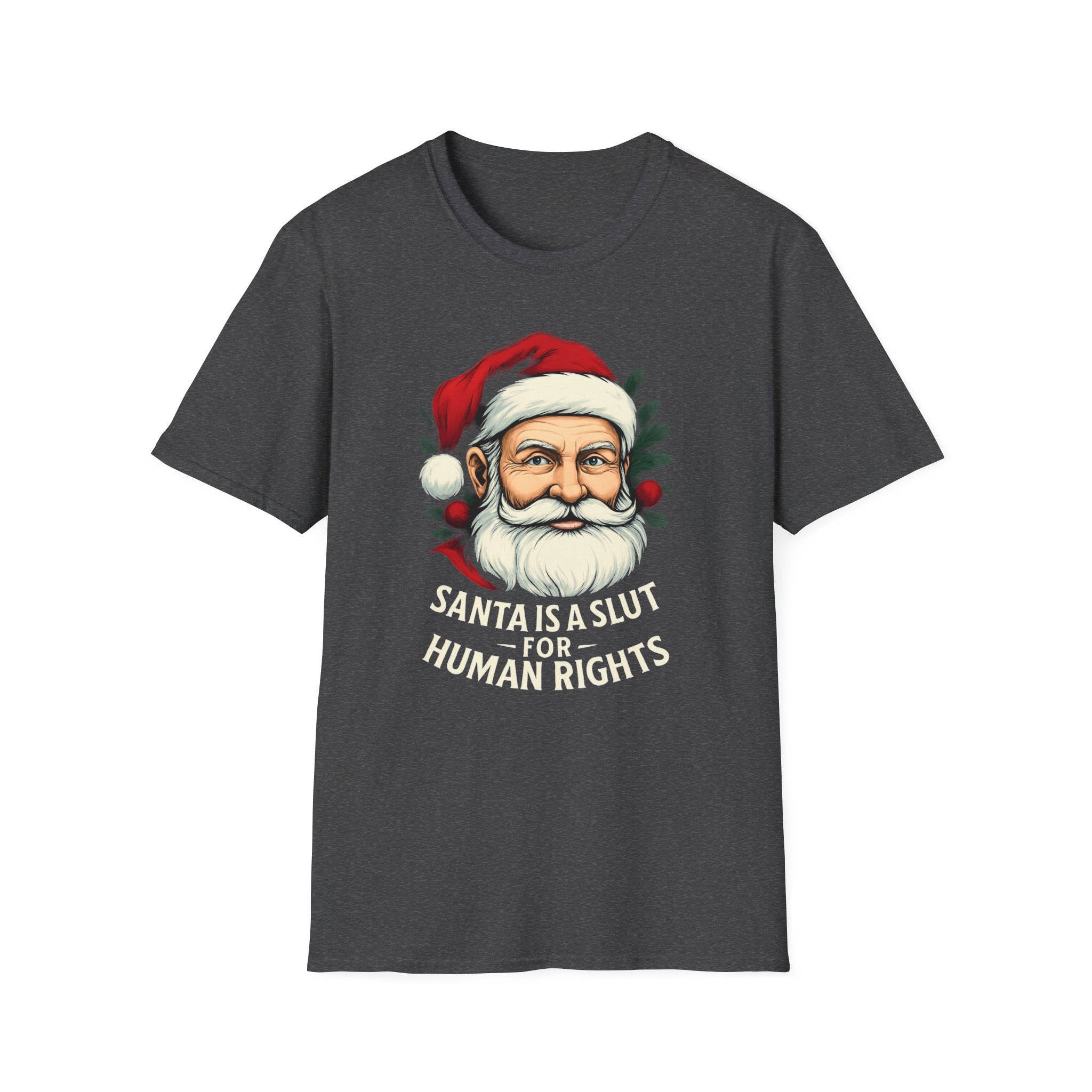 Political Santa loves Human Rights Unisex T-Shirt Christmas gift