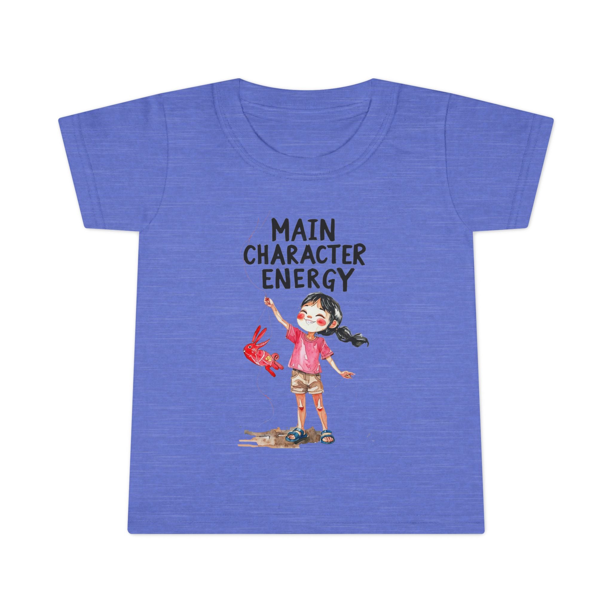 Main Character Energy Toddler T-Shirt, Playful Kids Tee, Birthday Gift, Children's Apparel, Cute Graphic Shirt