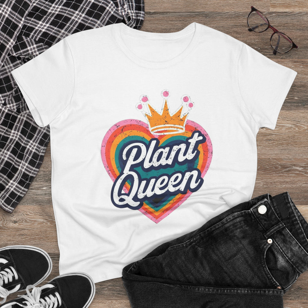 BoHo Plant Queen Women vintage Tee, Gardening Flowers Shirt, Plant Lover Gift, Botanical Graphic Top, Earthy Vibes T-Shirt