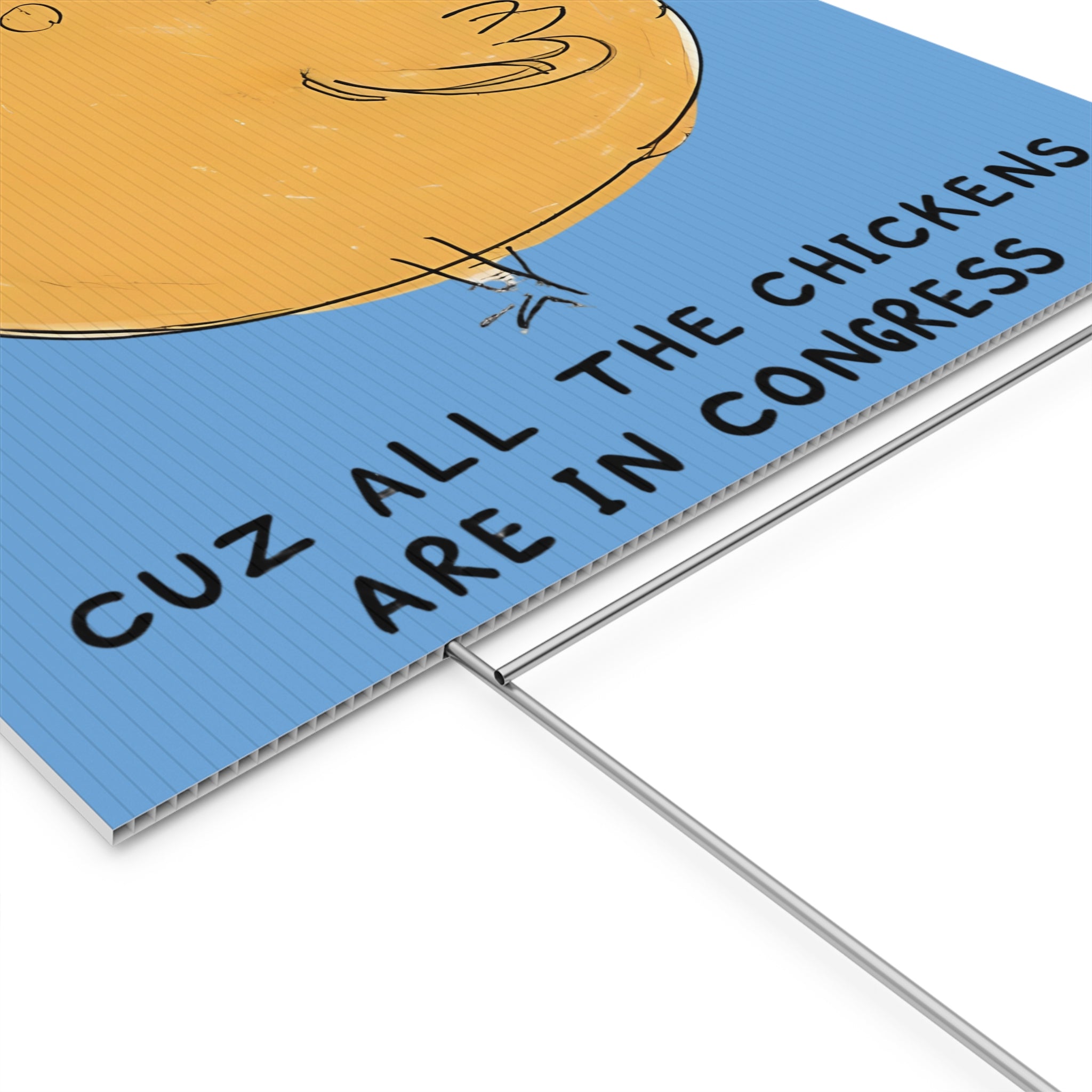 Eggs are Expensive Political Protest Plastic Yard Sign, Anti-Trump Chicken Farm, Congress Rebellion Banner, Activist Demonstration