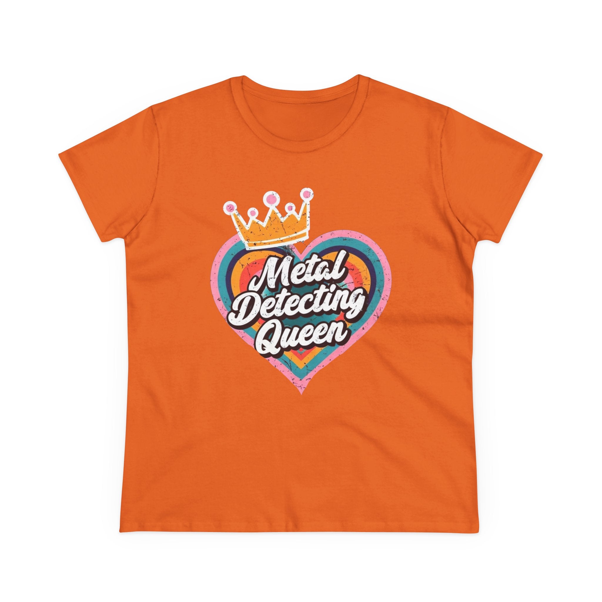 Metal Detecting Queen T-Shirt, Fun Tee for Hobbyists, Gift for Treasure Hunters, Everyday Casual Wear, Perfect for Outdoors