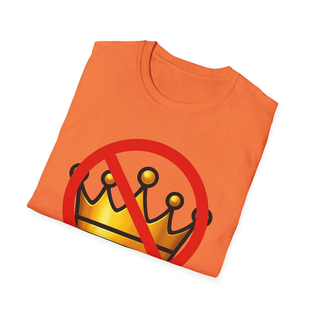 No Kings Anti Trump Protest Activist Unisex Softstyle T-Shirt, Resist Gift, June 14 Social Justice Tee, Activism Apparel, Political