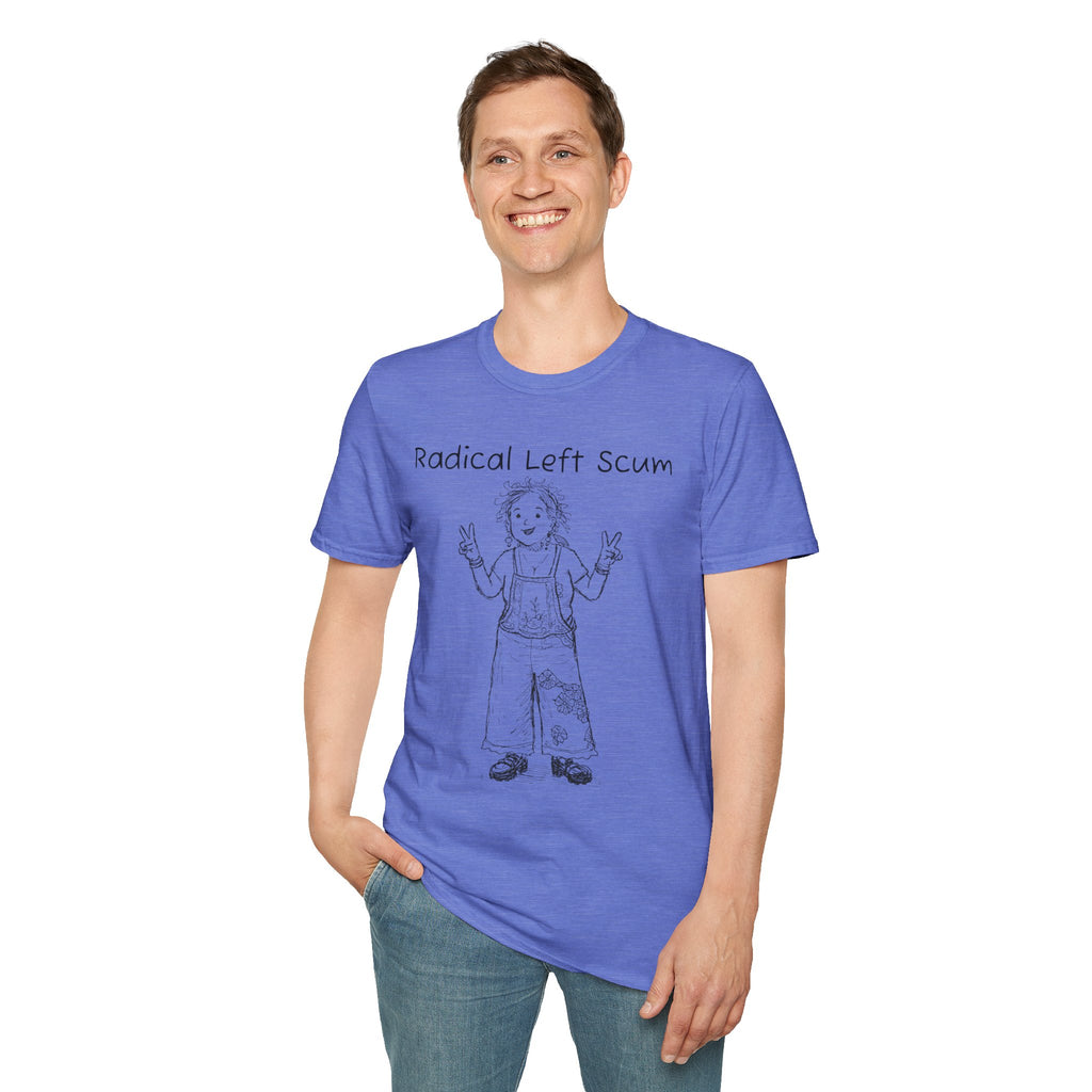 Radical Left Scum T-Shirt — Provocative Political Graphic Tee Anti Trump Streetwear