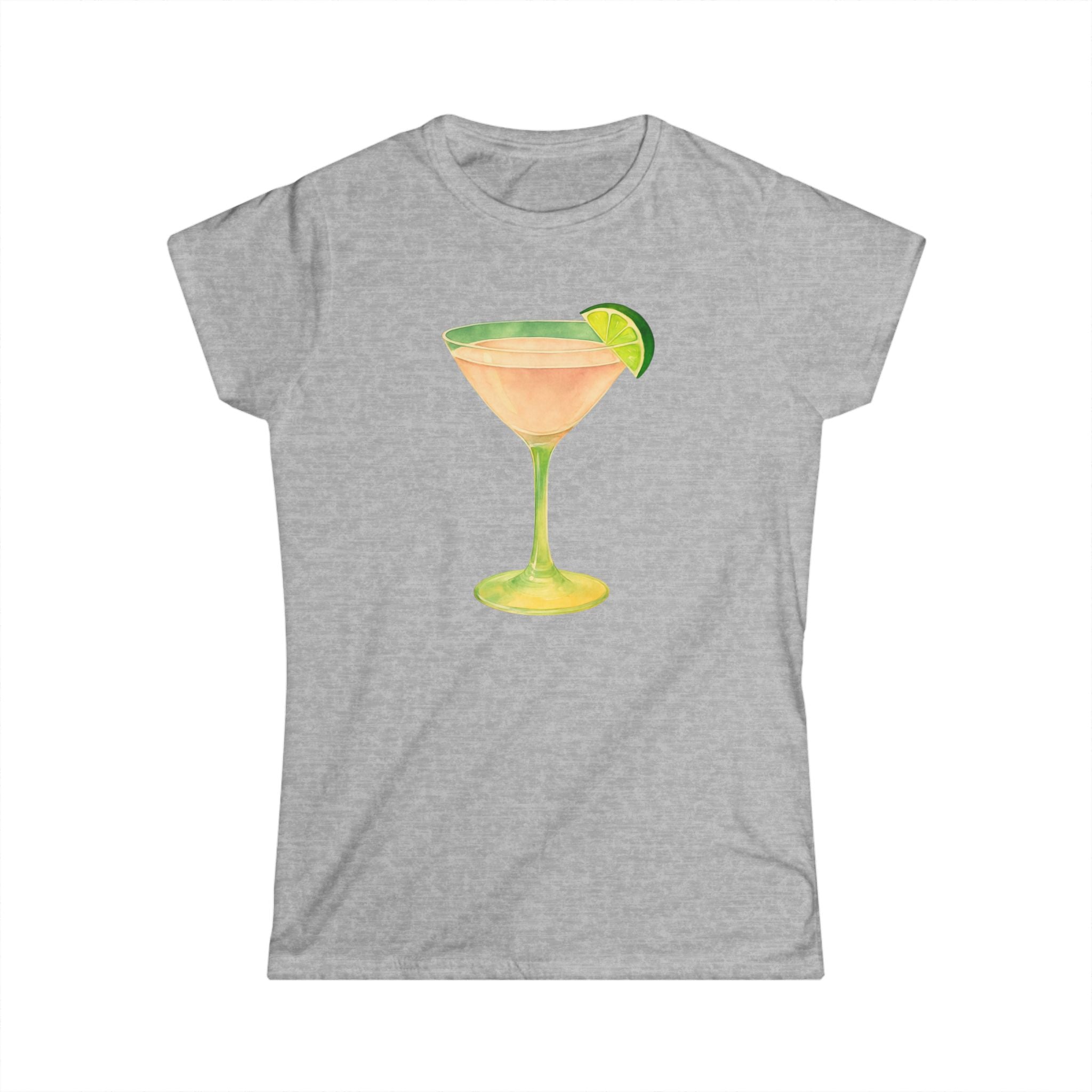 Cosmopolitan Cosmo Cocktail Party Women's Softstyle Tee, Bachelorette Party Vibes Shirt, Boozy Gifts for Her, Cocktail Lover Gift, Party