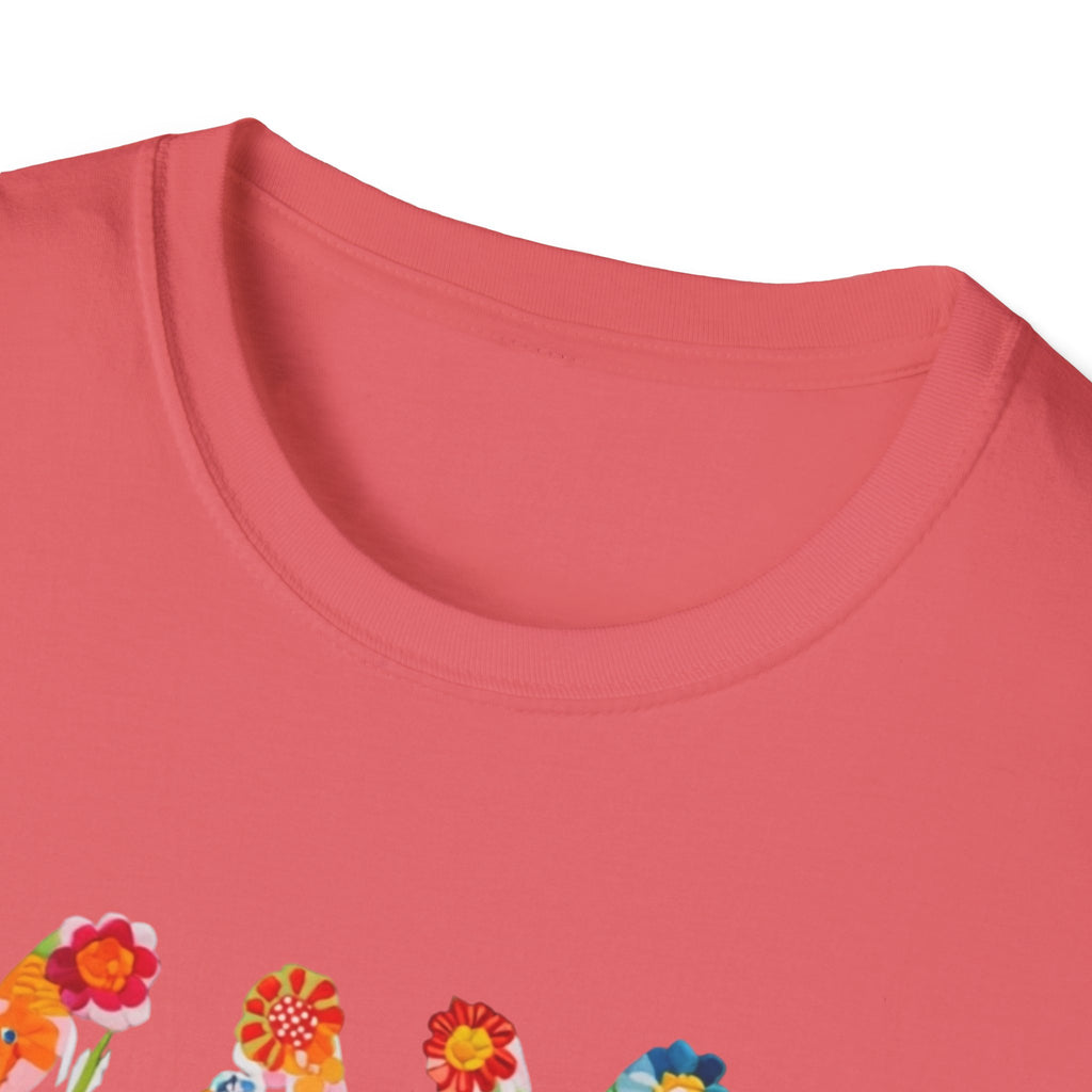 Floral Mama T-Shirt, Mother's Gift, Unisex Tee, Spring Fashion, Handmade Shirt, Gift for Mom, Cute Floral Tee new mom gift