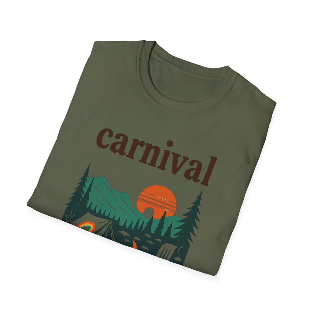 ProvinceTown maCarnival Graphic T-Shirt, Vintage Camping Tee, Unisex Softstyle Shirt, Festival , Summer Adventure Wear, Gift for Travelers