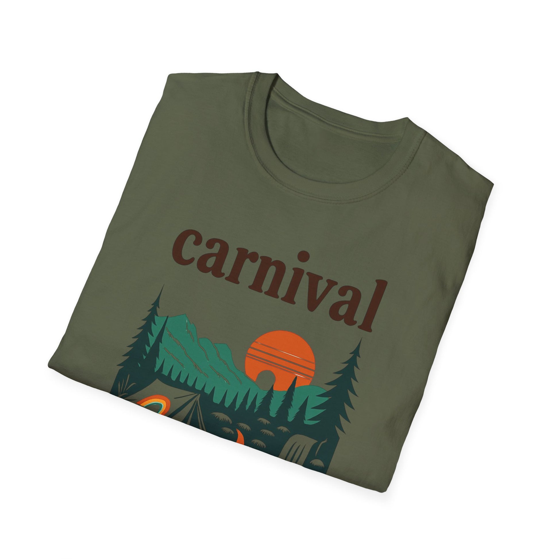 ProvinceTown maCarnival Graphic T-Shirt, Vintage Camping Tee, Unisex Softstyle Shirt, Festival , Summer Adventure Wear, Gift for Travelers