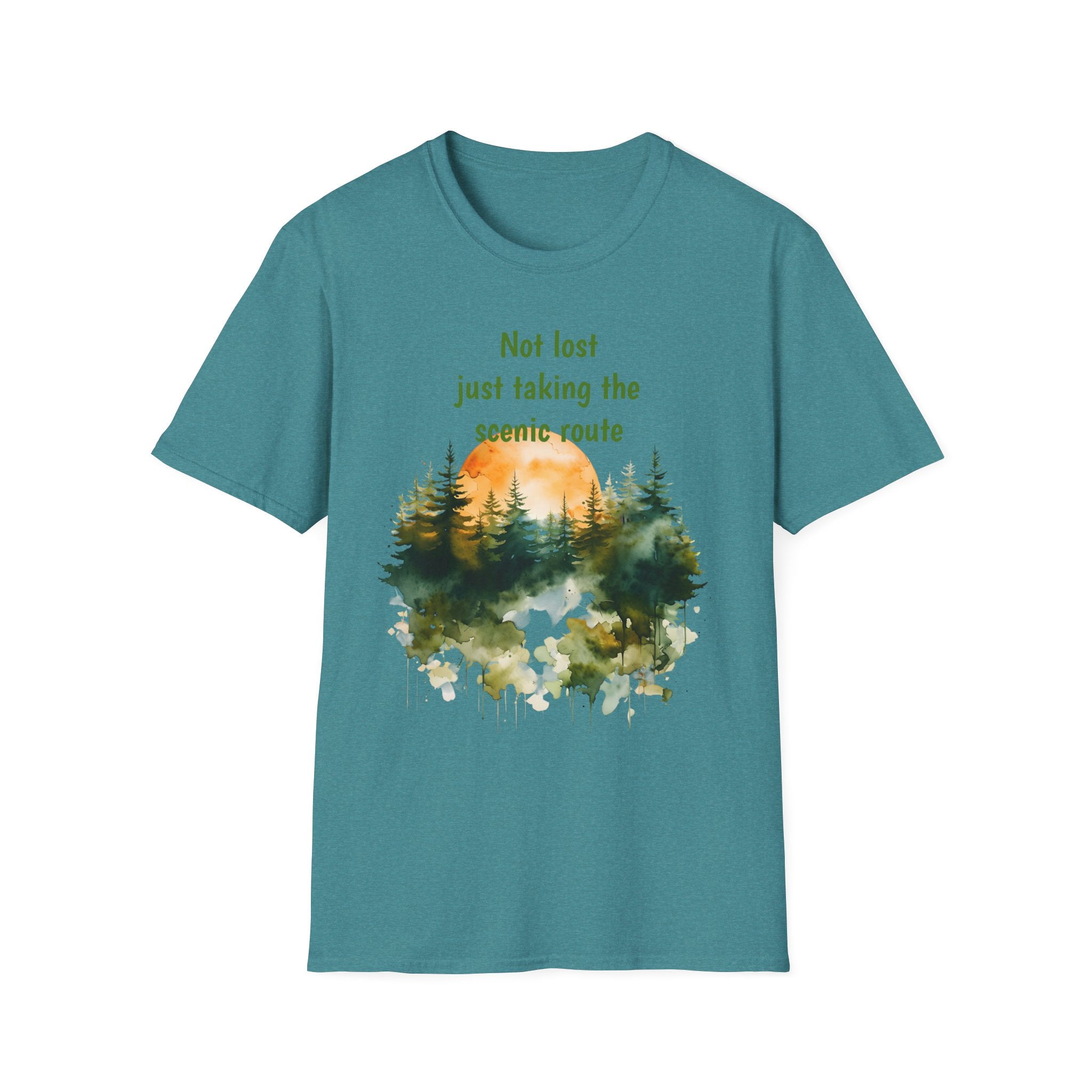 Not Lost just taking the scenic Rt Nature Lover Shirt, Unisex Scenic Route Tee, Adventure Apparel, Gift for Hikers, Outdoor Enthusiast Shirt