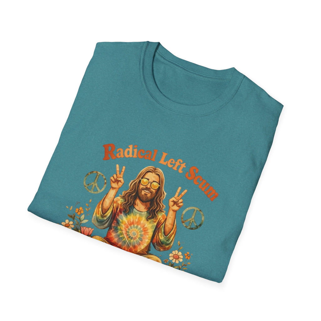 Radical Left Scum Hippie Peace Meditation T-Shirt