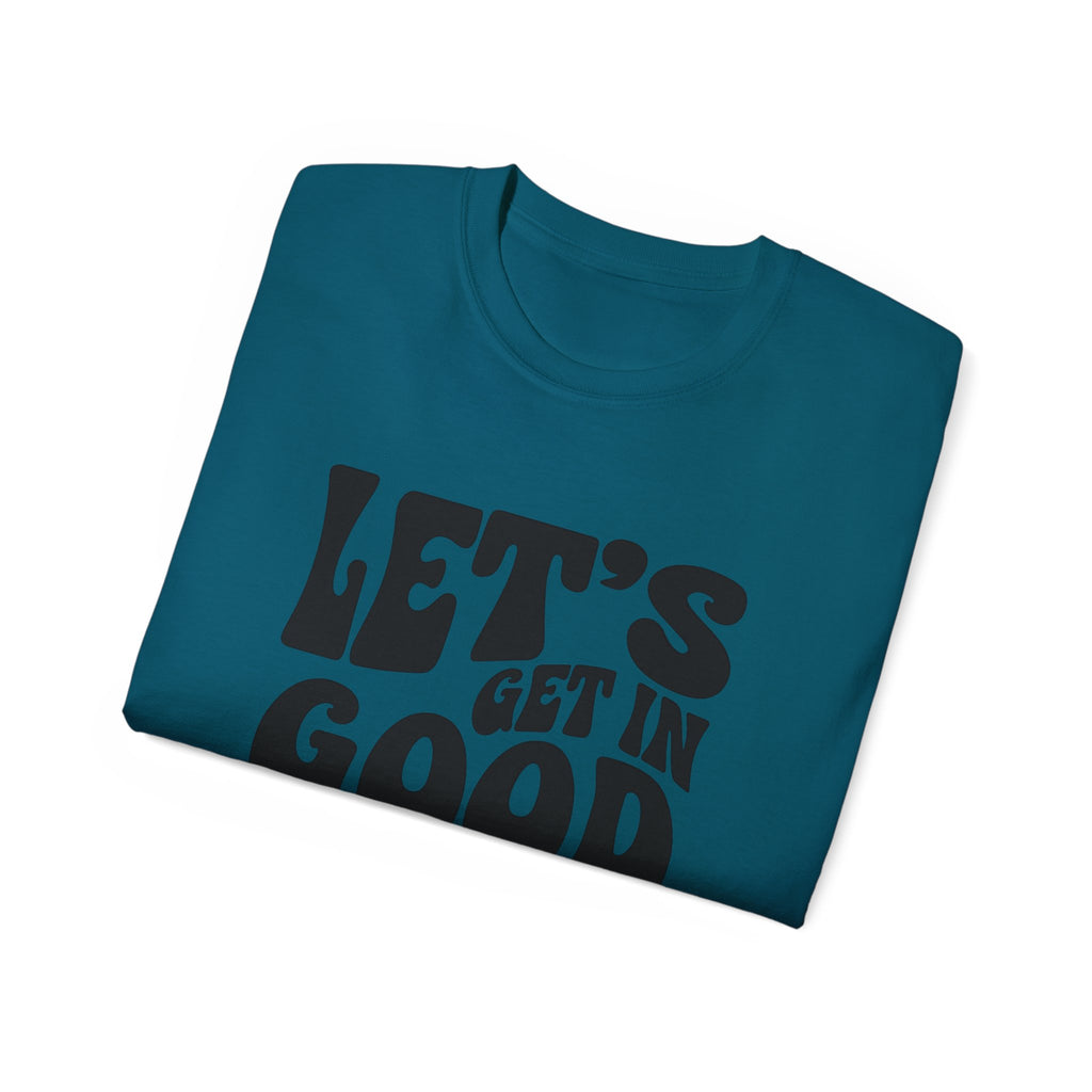Vintage-Inspired Unisex Tee - 'Let's Get in Good Trouble' T-Shirt, Fun Gift for Activists, Casual Wear, Birthday, Everyday, Statement Shirt