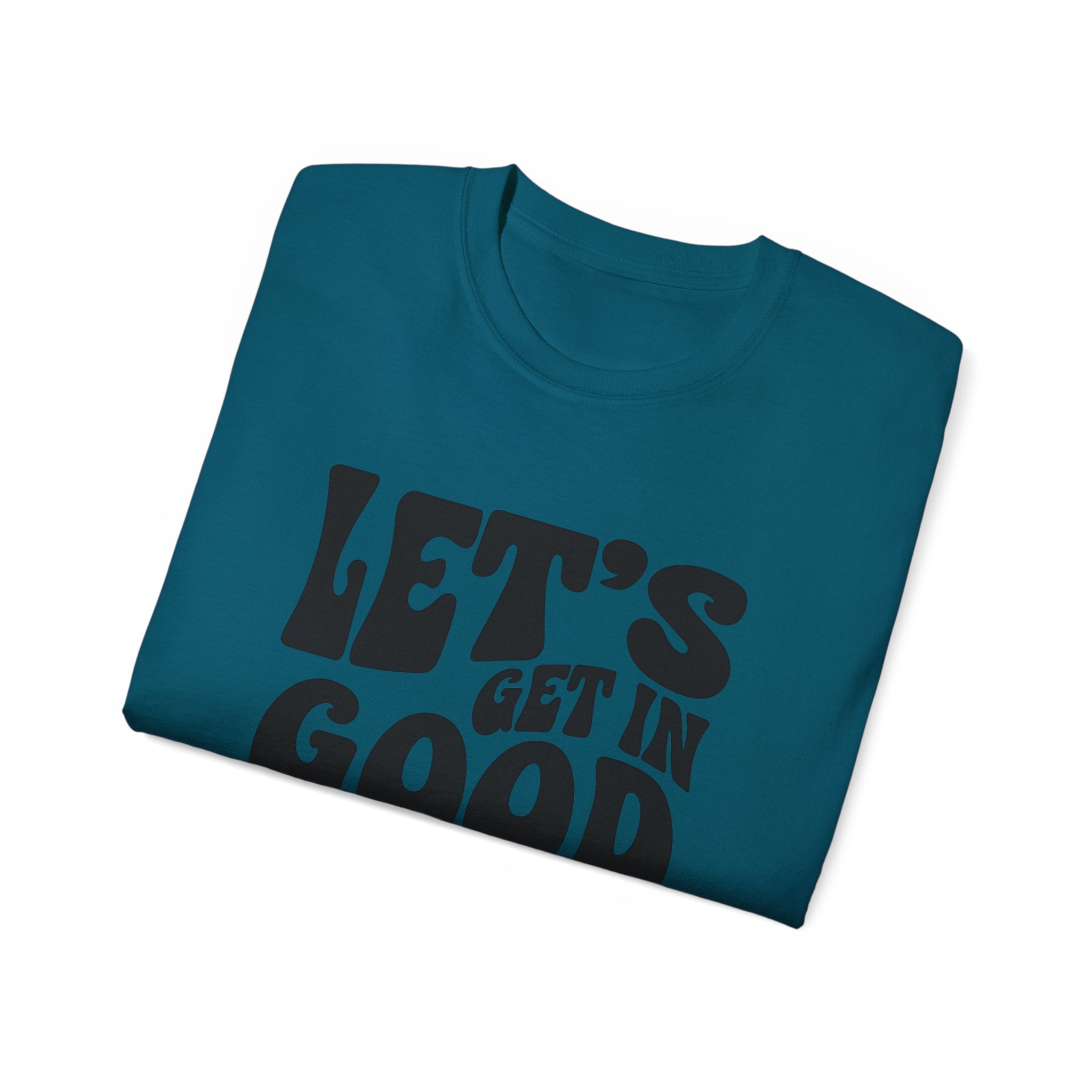 Vintage-Inspired Unisex Tee - 'Let's Get in Good Trouble' T-Shirt, Fun Gift for Activists, Casual Wear, Birthday, Everyday, Statement Shirt