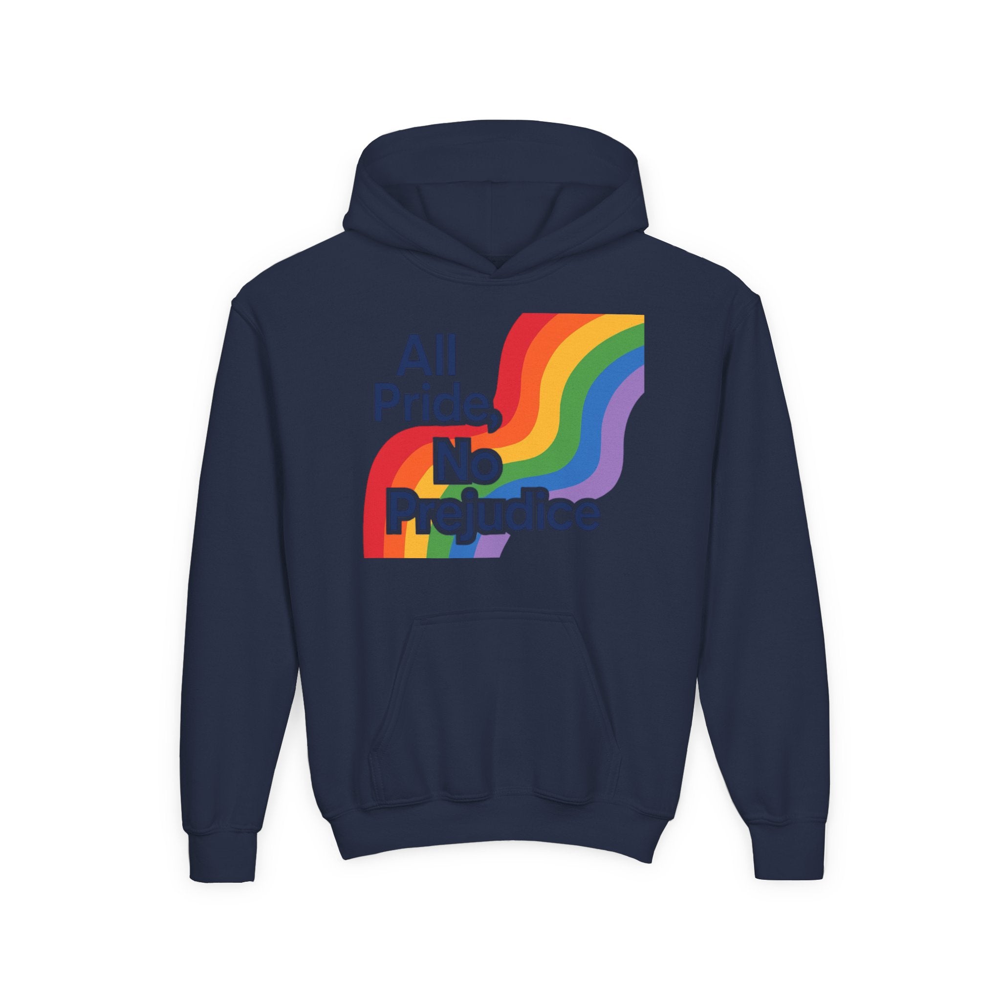 Pride-Themed Youth Hoodie - All Pride, No Prejudice, LGBTQIA+ Apparel, Comfortable Sweatshirt, Gift for Pride Day, Inclusive Fashion, [...]