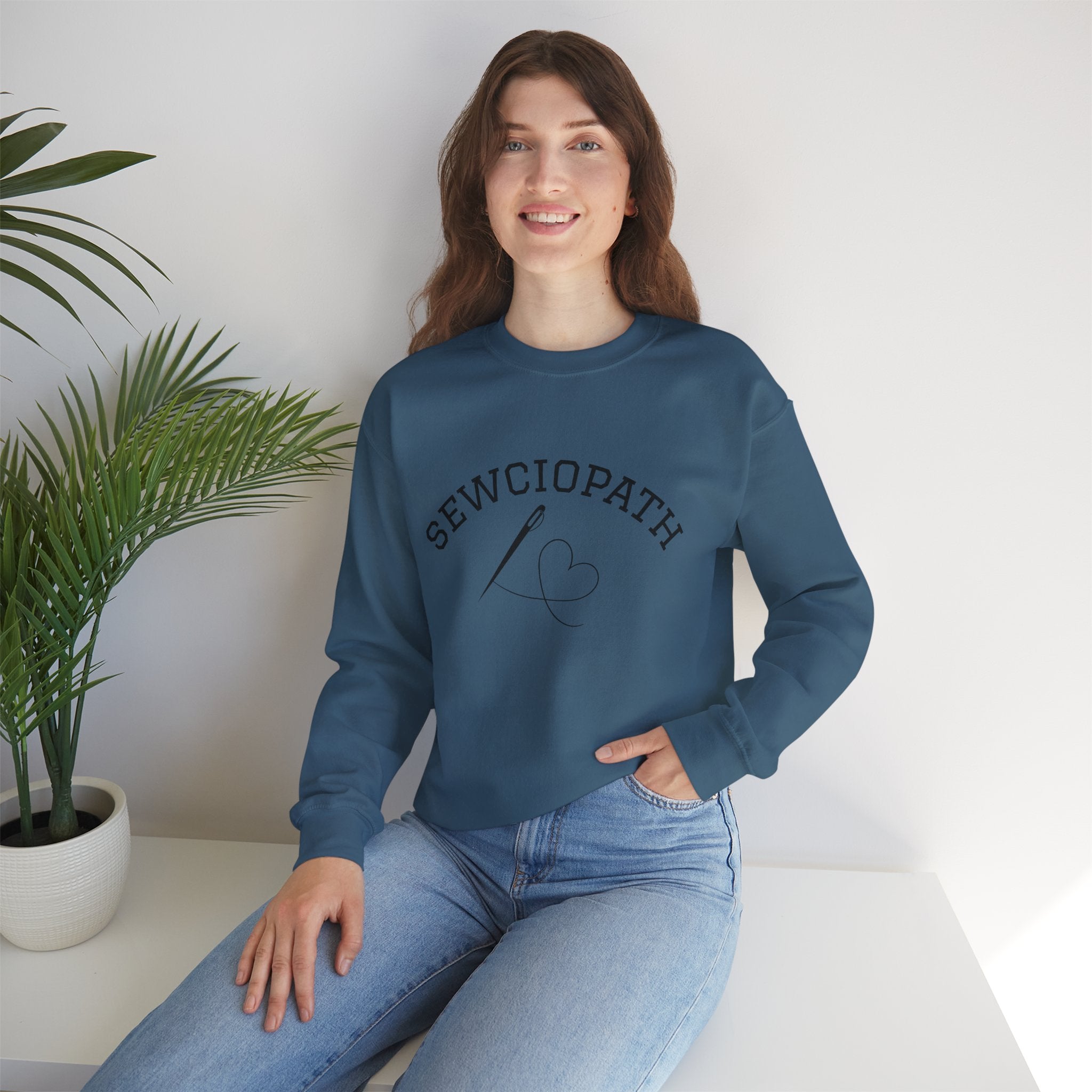 Funny Sewciopath Crewneck Sweatshirt sewing gift