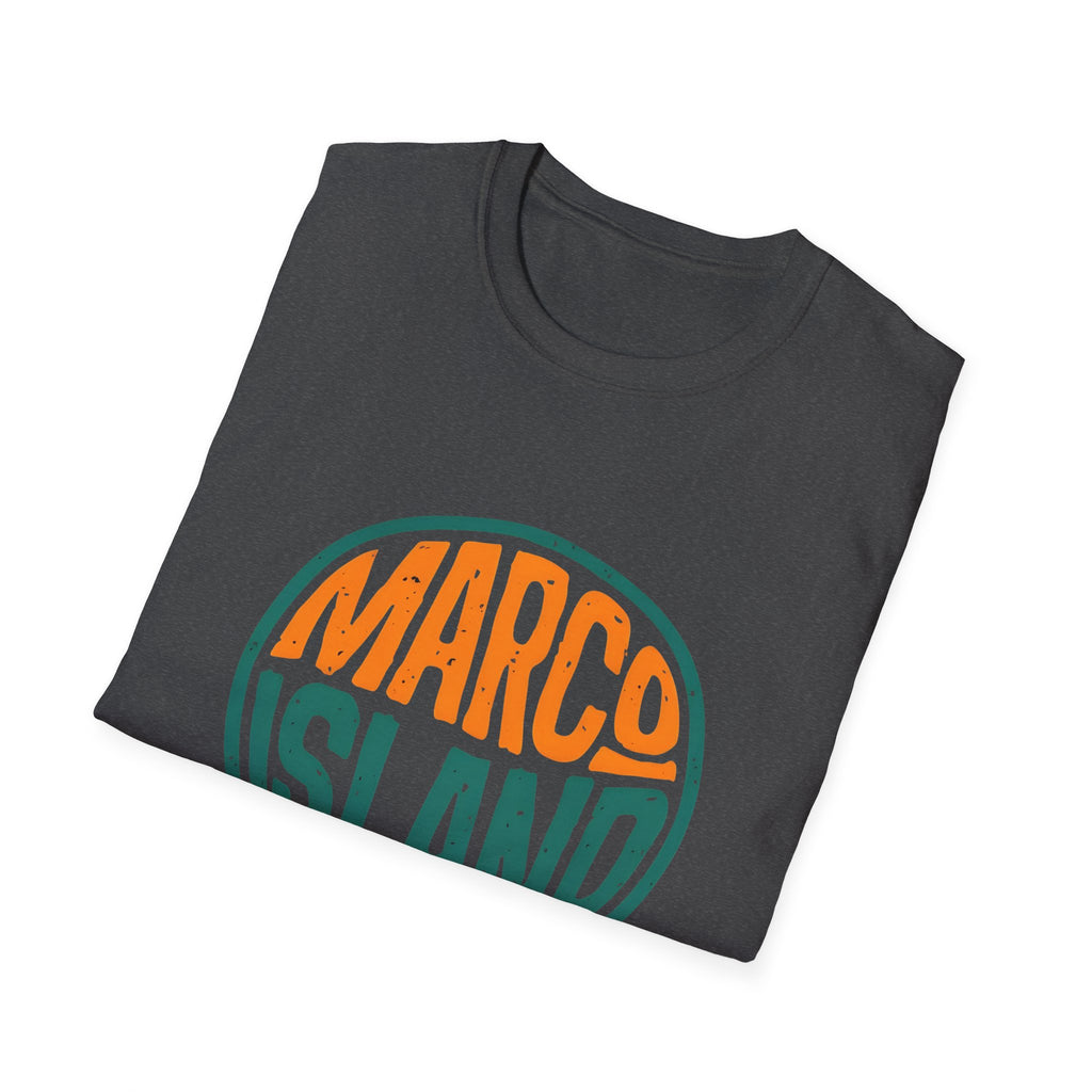 Marco Island Florida Unisex Softstyle T-Shirt - Beach Vacation Tee, Travel Souvenir Top, Coastal Graphic Shirt, Summer Holiday Apparel,