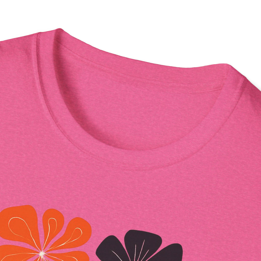 Raising wild flowers, one tantrum at a time Mom Life Unisex Softstyle T-Shirt, Gifts for Toddler Moms, Raising Wildflowers, floral  Apparel