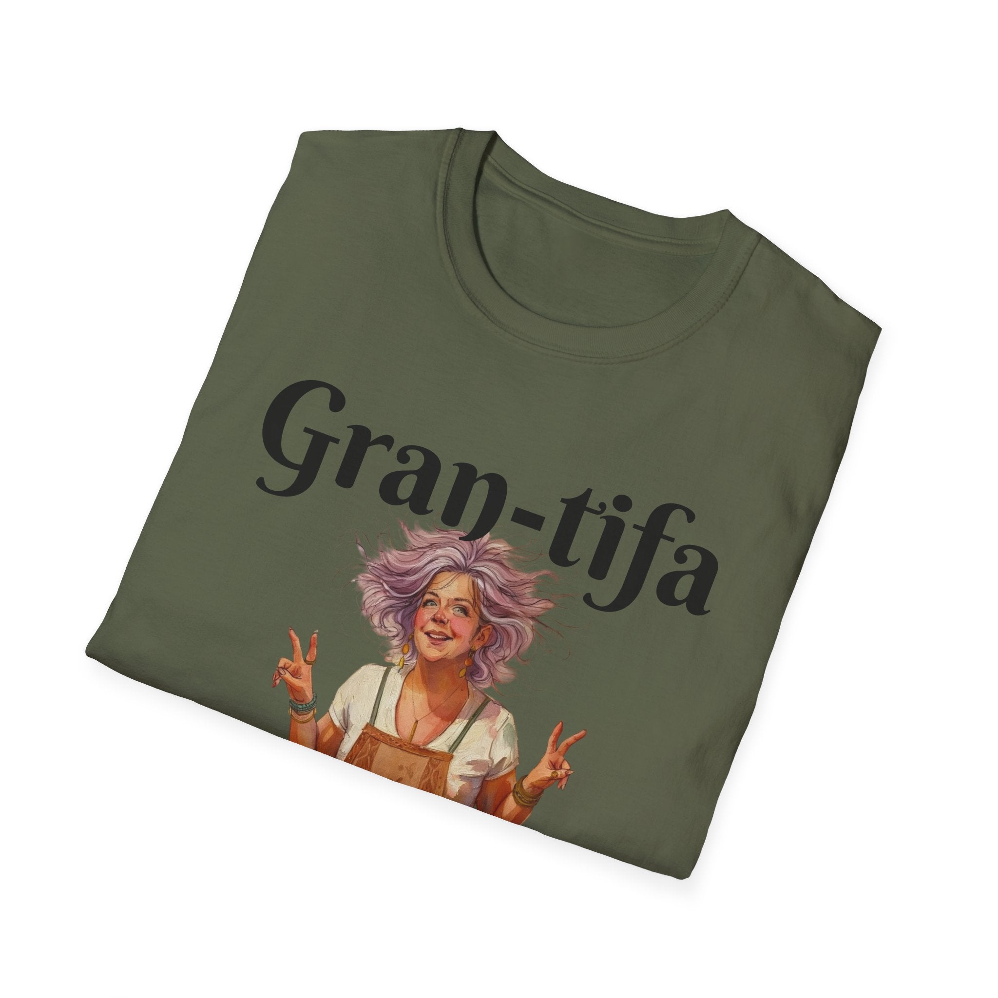 Gran-tifa Anti-Fascist T-Shirt — Political Activist Tee Grandma gift