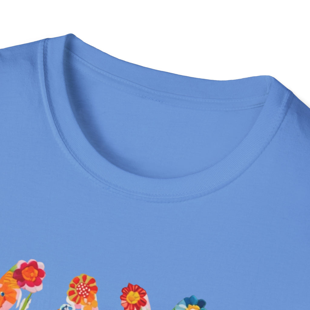 Floral Mama T-Shirt, Mother's Gift, Unisex Tee, Spring Fashion, Handmade Shirt, Gift for Mom, Cute Floral Tee new mom gift