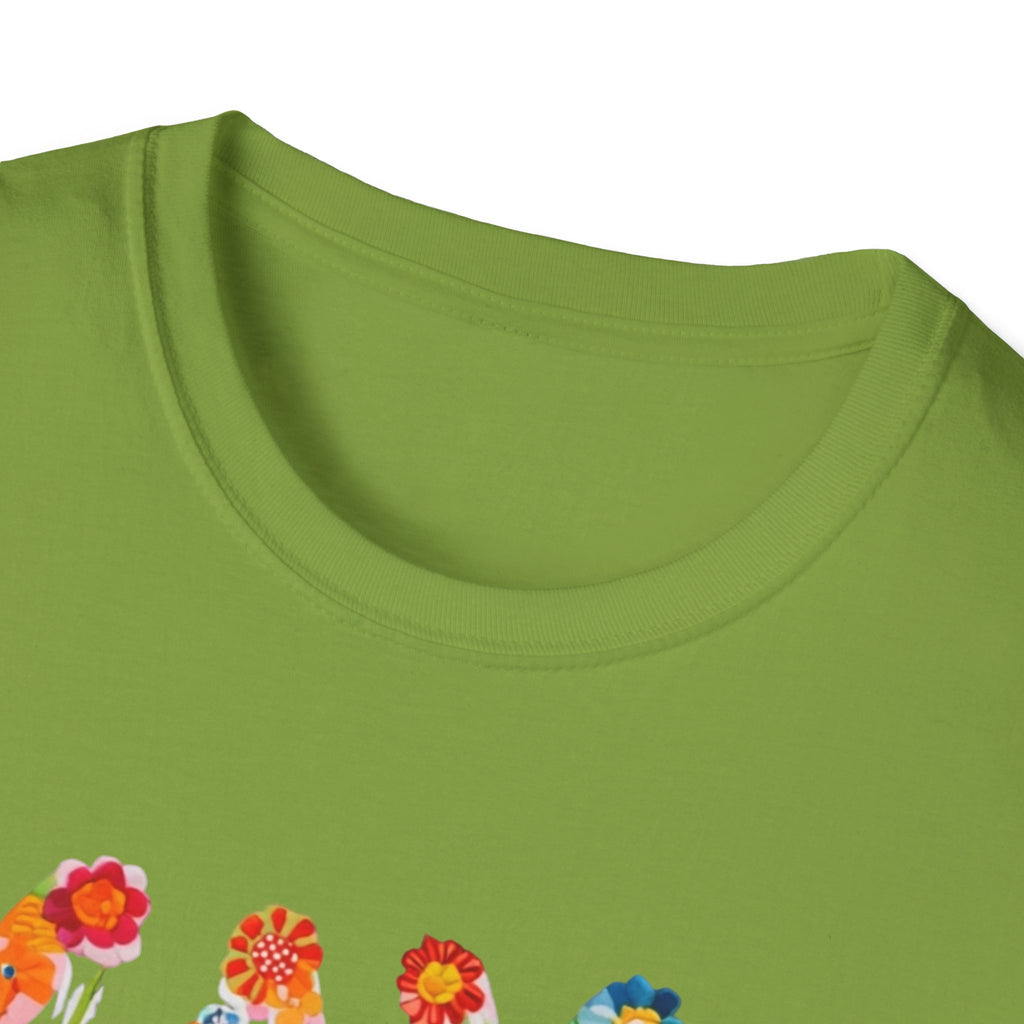 Floral Mama T-Shirt, Mother's Gift, Unisex Tee, Spring Fashion, Handmade Shirt, Gift for Mom, Cute Floral Tee new mom gift