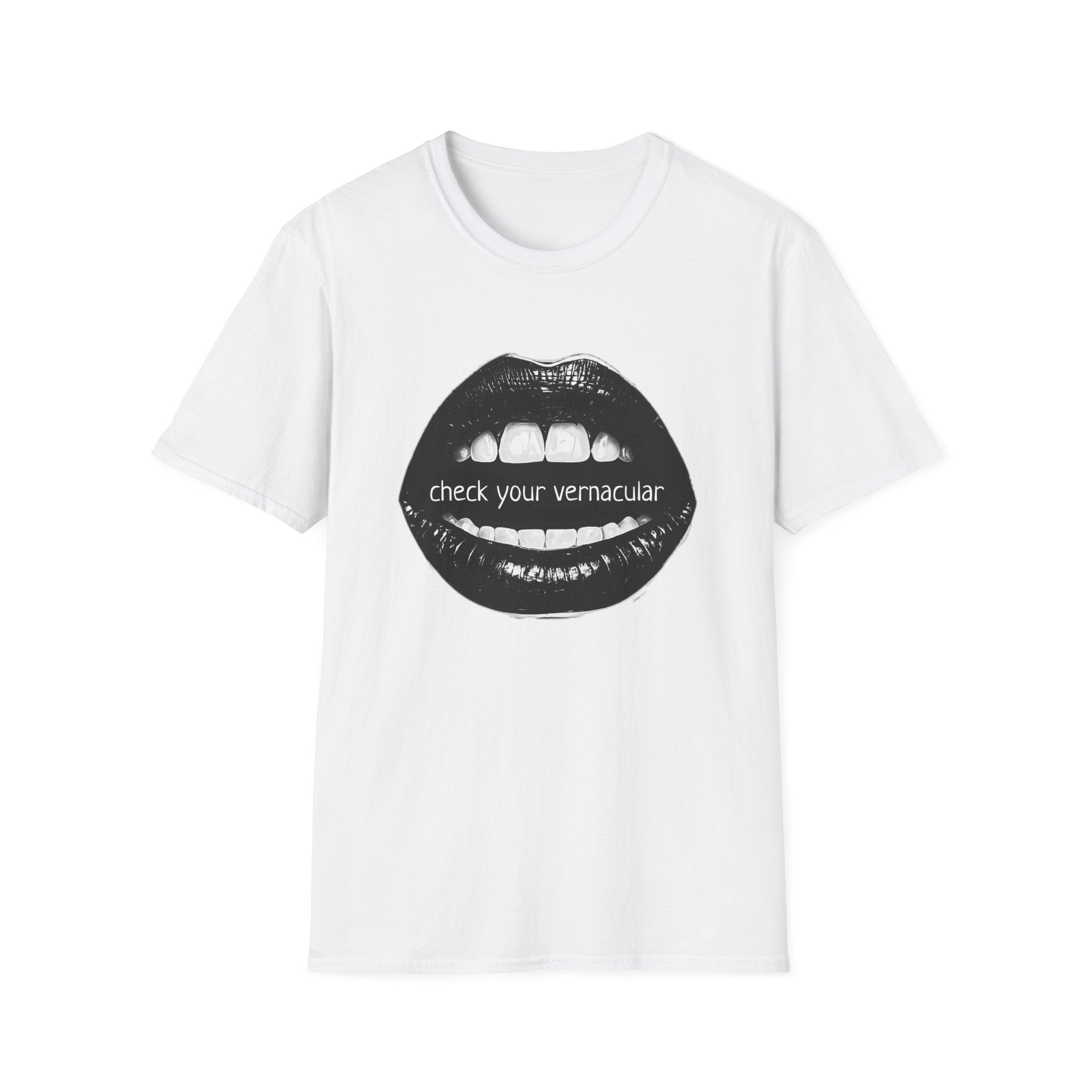 90s Music Lovers Gift Unisex Softstyle T-Shirt, TLC Lyrics Tee, Check Your Vernacular Shirt, Retro Music Fan Clothing, Vintage R&B Top