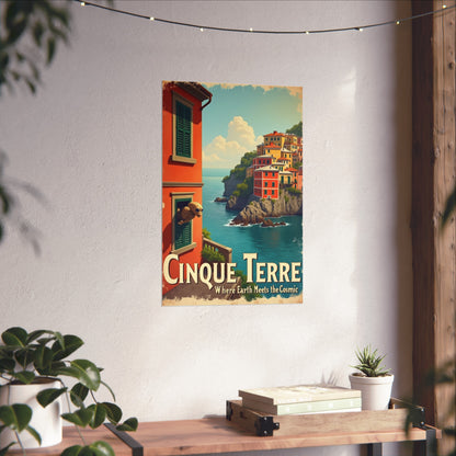 Poster: Cinque Terre Extraterrestrial Travel