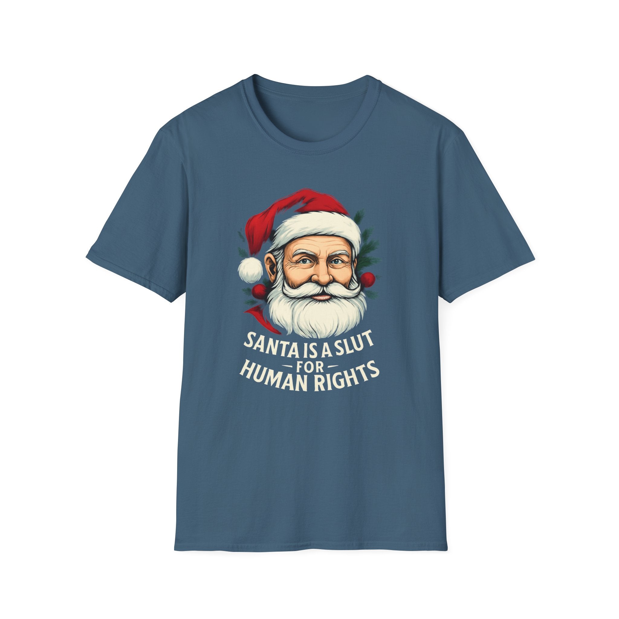 Political Santa loves Human Rights Unisex T-Shirt Christmas gift