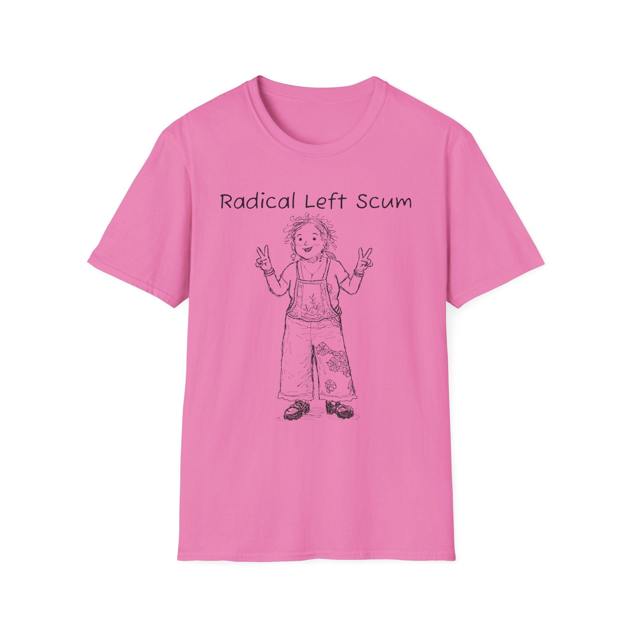 Radical Left Scum T-Shirt — Provocative Political Graphic Tee Anti Trump Streetwear