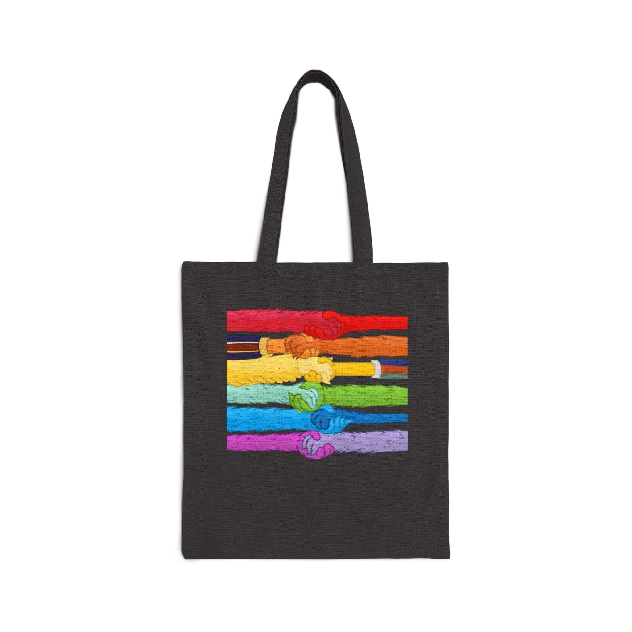 Kindness and diversity matter! Colorful Pride Cotton Tote Bag, Eco-Friendly Shopping Bag, LGBTQ+ Gift, anti trump Canvas Tote