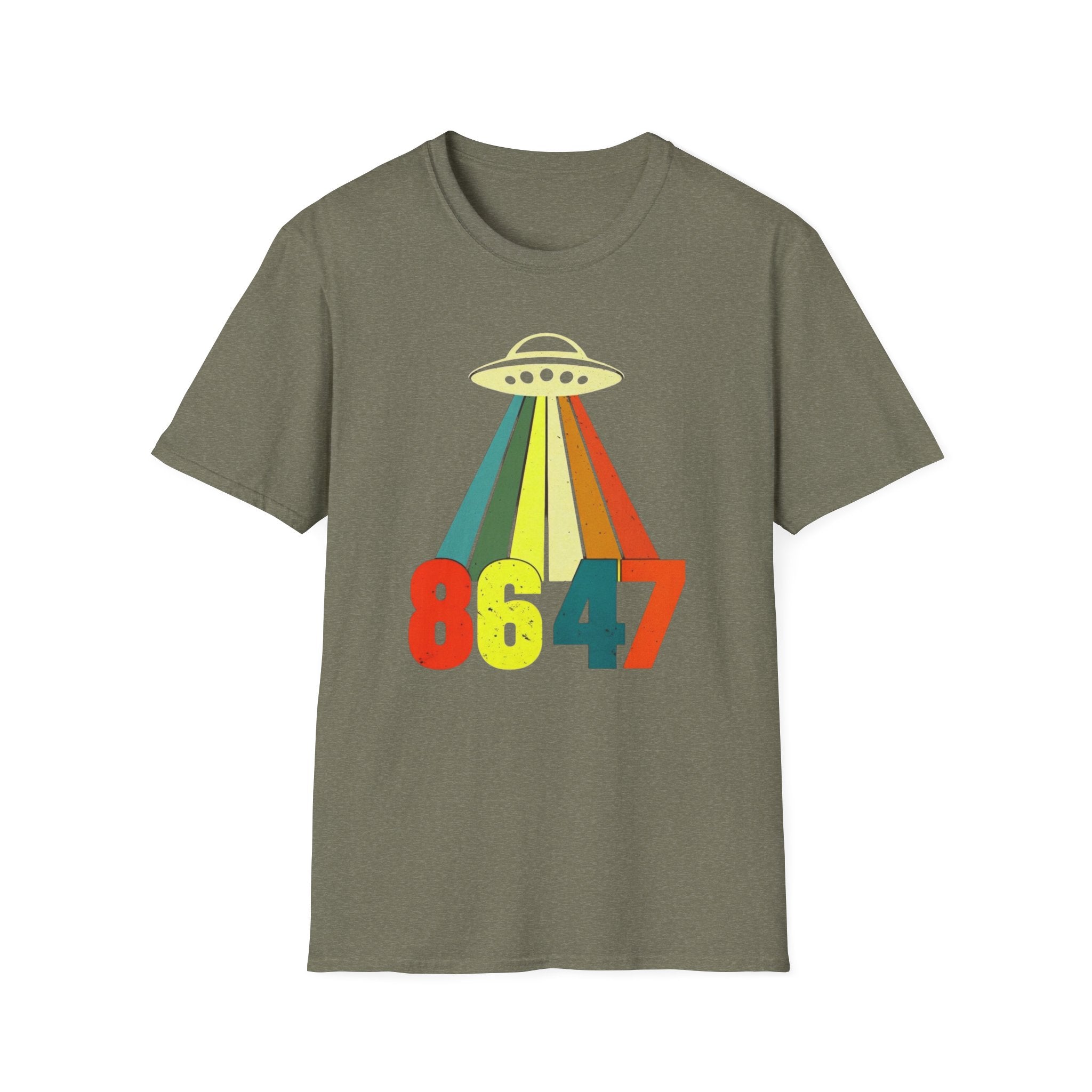 UFO Alien Anti Trump Protest Softstyle T-Shirt, Political Activist Tee, Social Justice Shirt, Protester Gift, Activism Apparel