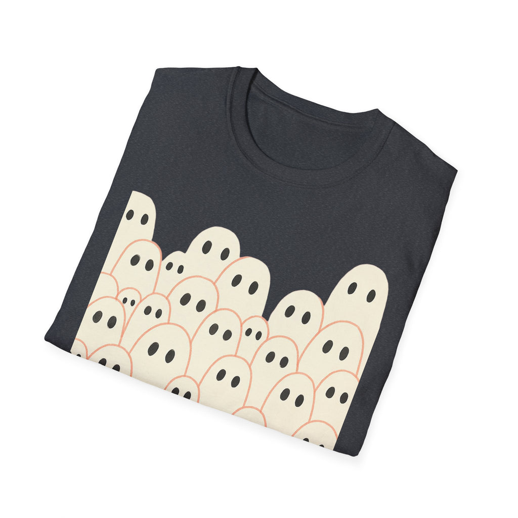 Ghost Spooky Cute Goth Halloween Unisex Softstyle T-Shirt, Halloween Shirt, Ghost Lover Gift, Halloween Costume, Halloween Party Tee, Gothic