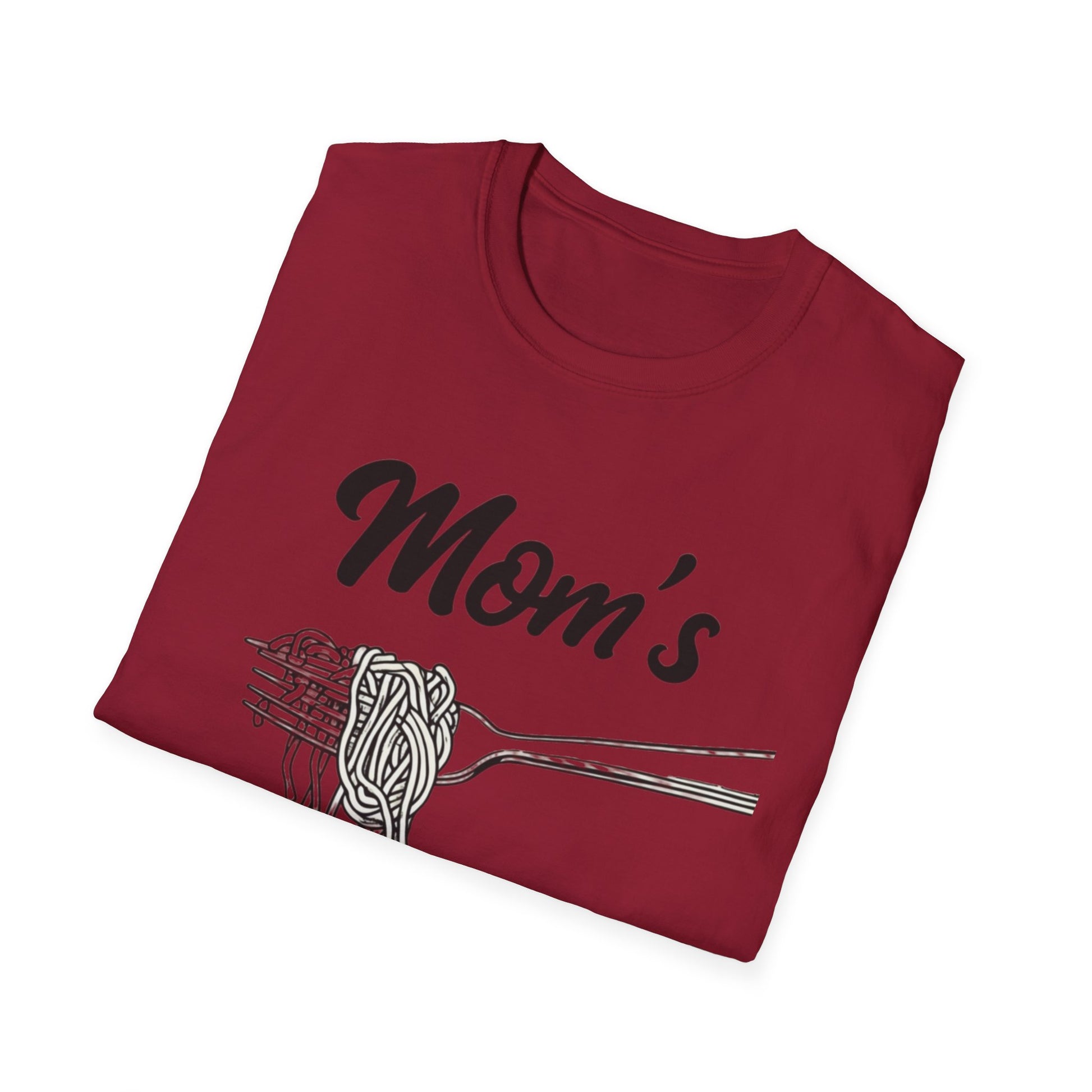 Mom's spaghetti Pasta Love T-Shirt, Gift for Moms, Funny Food Shirt, Family Gathering Top, Casual Wear, Mother's Day Gift rap lyrics