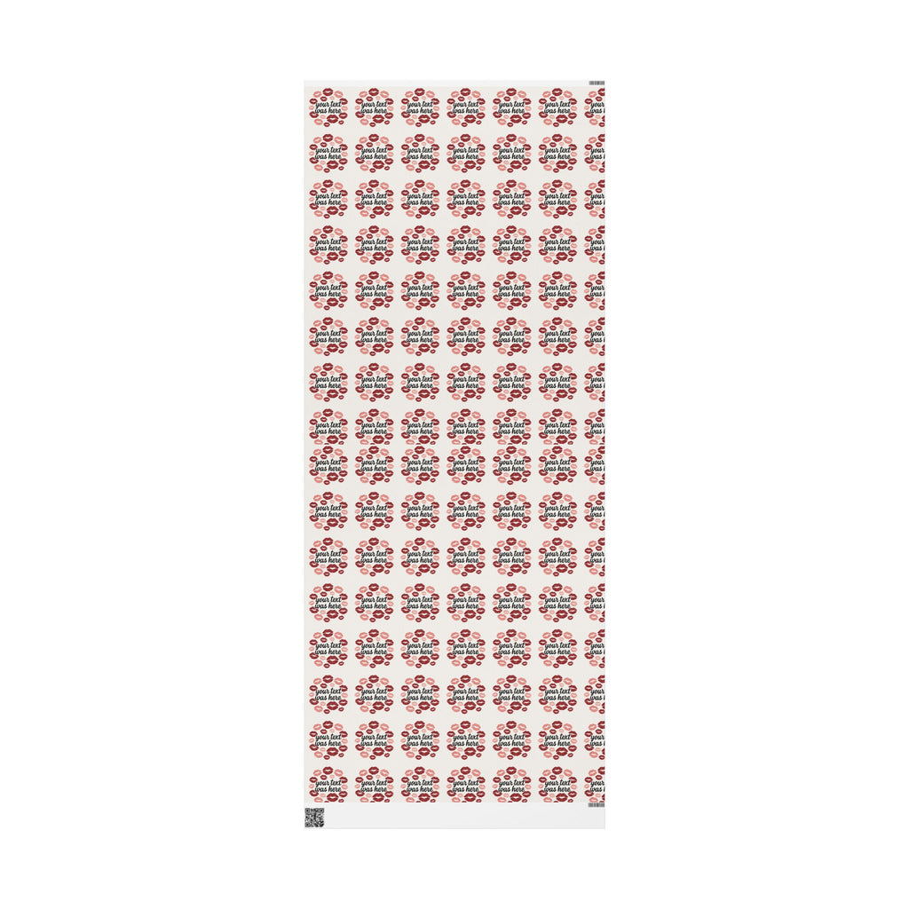 Personalized Any Name Kiss Print Wrapping Paper - Romantic Gift Wrap for Valentine's Day & Special Occasions grandparents aunts gifts for him