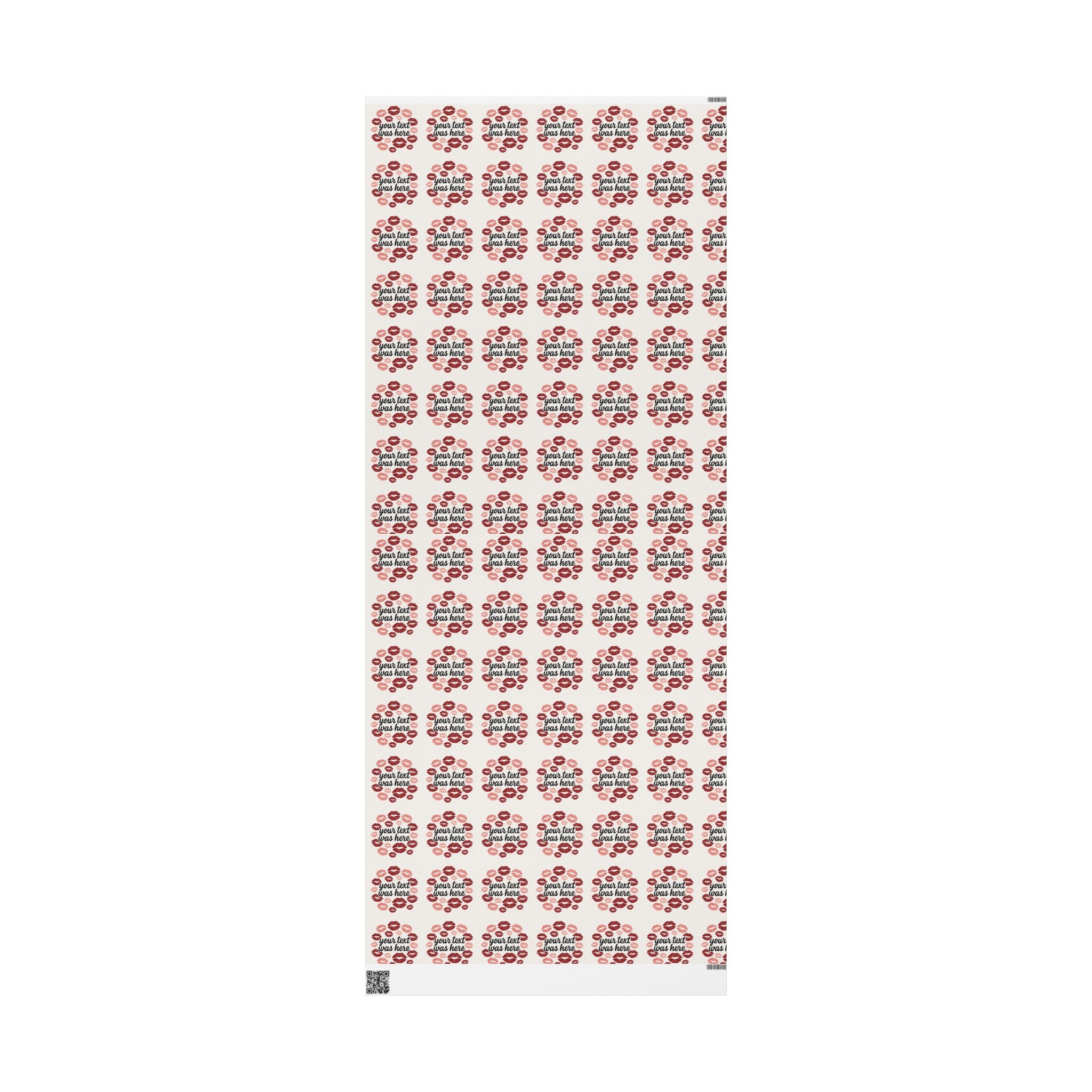 Personalized Any Name Kiss Print Wrapping Paper - Romantic Gift Wrap for Valentine's Day & Special Occasions grandparents aunts gifts for him