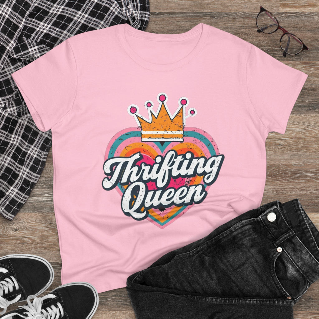 T-Shirt, Thrifting Queen, Upcycle, Recycle, Reuse, Vintage, Women's Tee Shirt