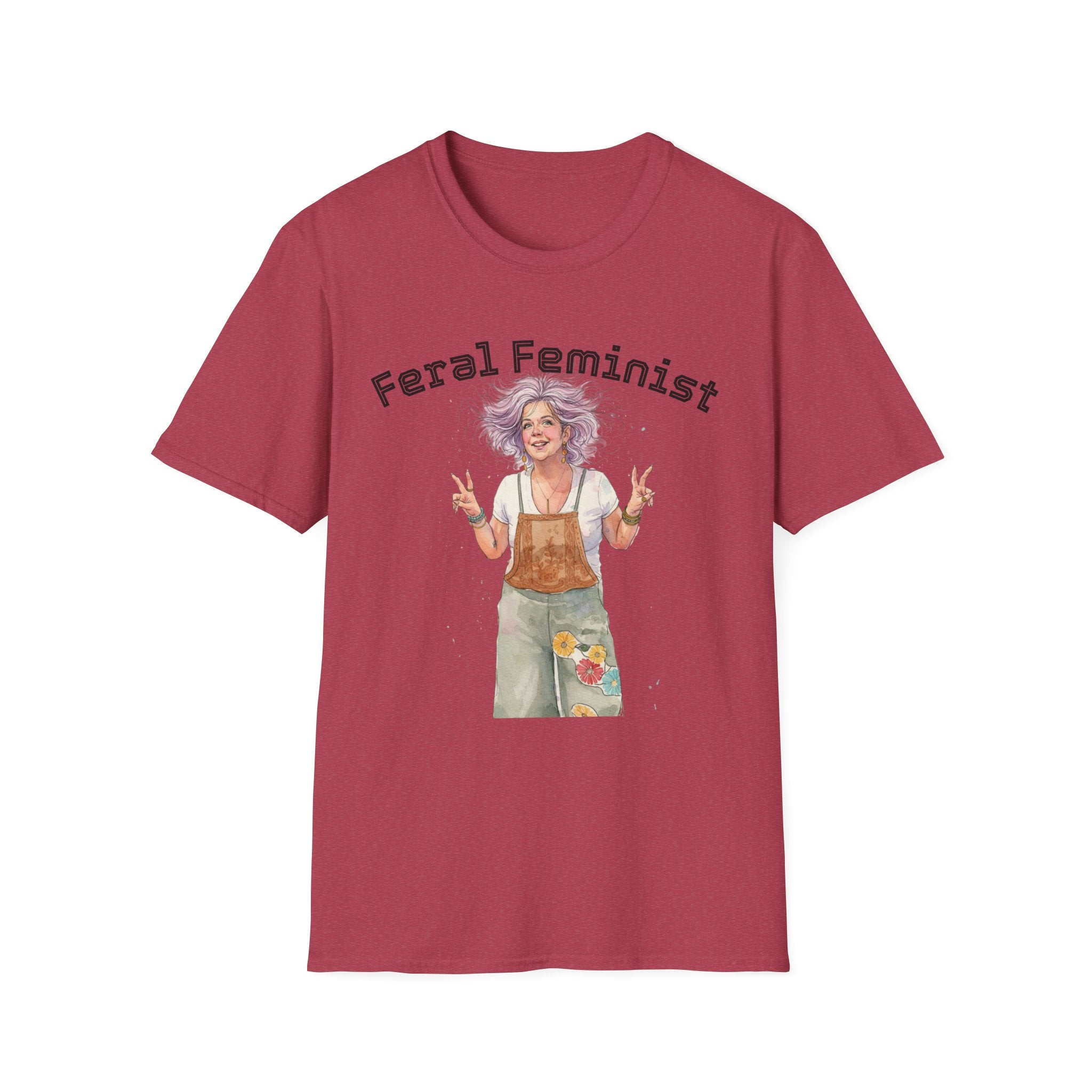 Feral Feminist Boho T-Shirt — Hippie Feminist Graphic Tee