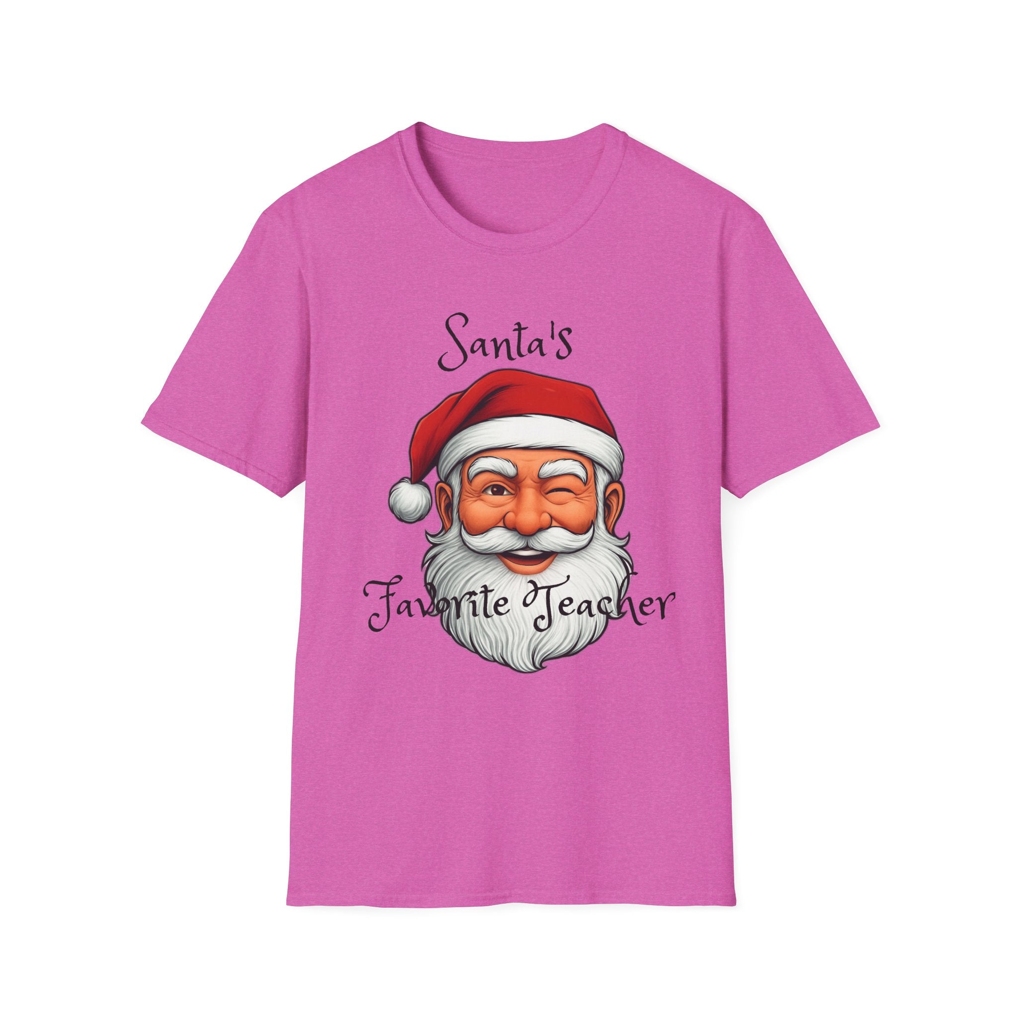 Christmas Teacher Gifts, Santa's Favorite Teacher Tee, Holiday School Apparel, Teacher Appreciation Shirt, Teacher Christmas Present, Unisex