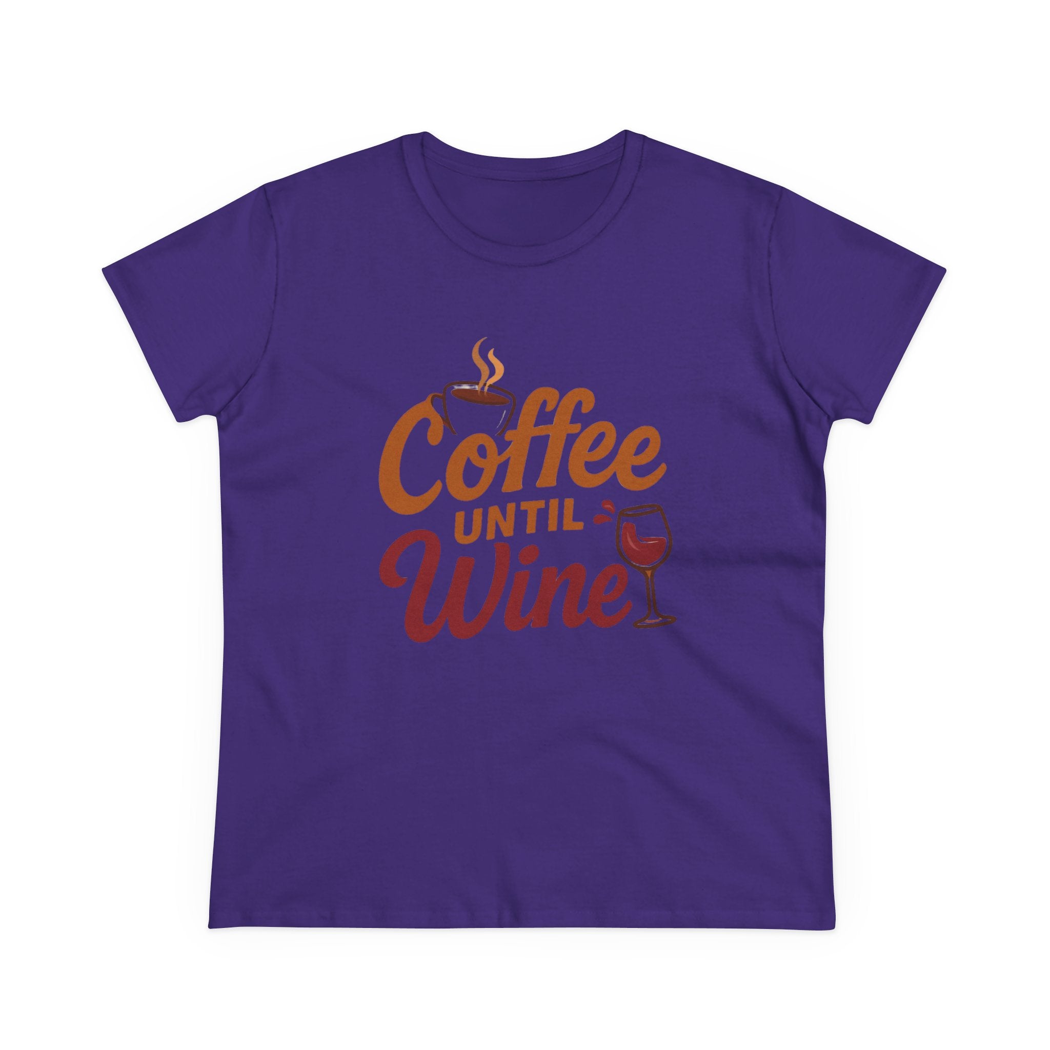 Coffee until wine tshirt coffee lovers wine lovers gift for her cozy, Women's Tee, Graphic Tee, Coffee Shirt, Wine Shirt, Funny Shirt