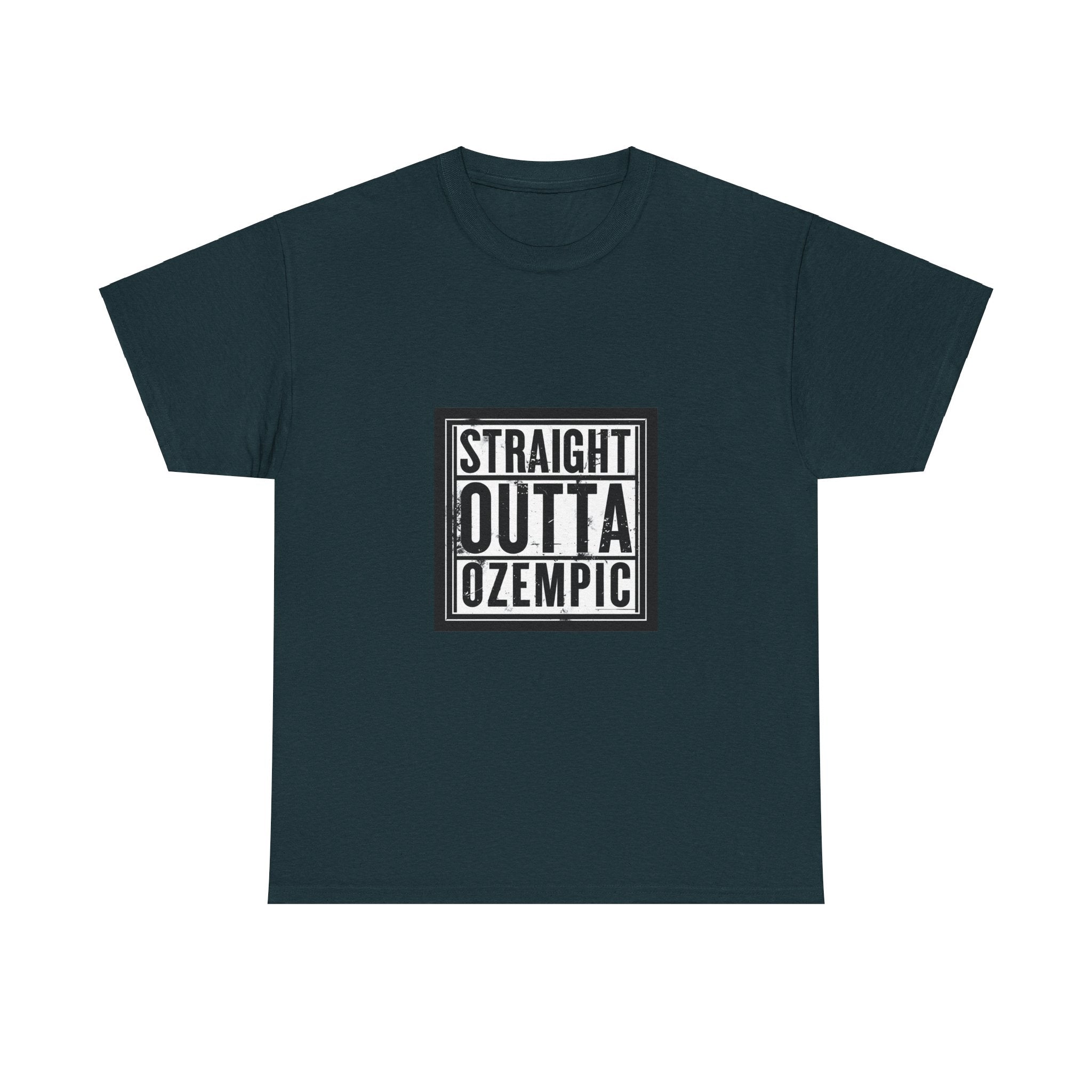 Unisex Tee, Funny Straight Outta Ozempic Design, Sarcastic Graphic Tee, Humor T-Shirt, Health Gift, Medication Joke Shirt